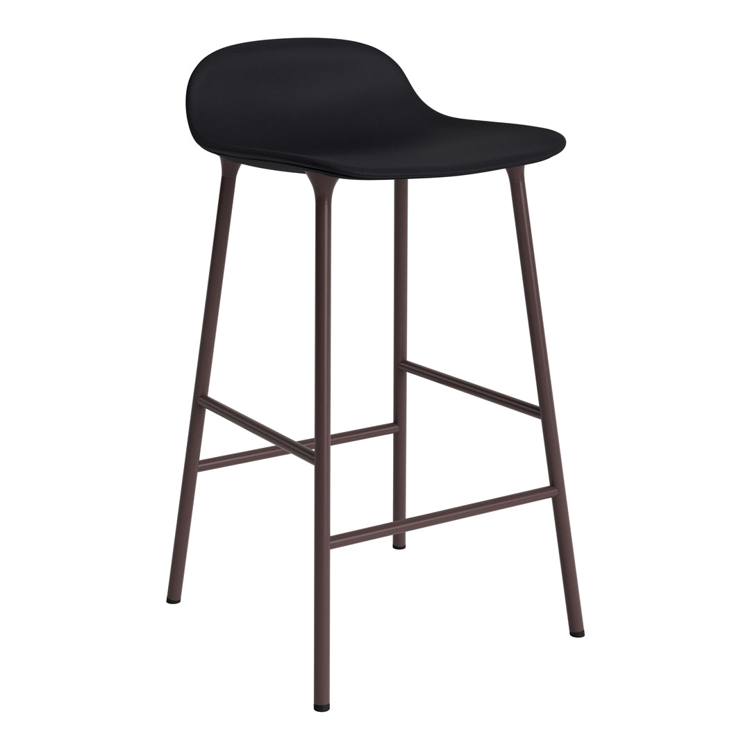 Modern Form Counter Stool with Sturdy Metal Legs & Comfortable Upholstered Seat - Perfect for Kitchen Islands, Breakfast Bars & Home Decor