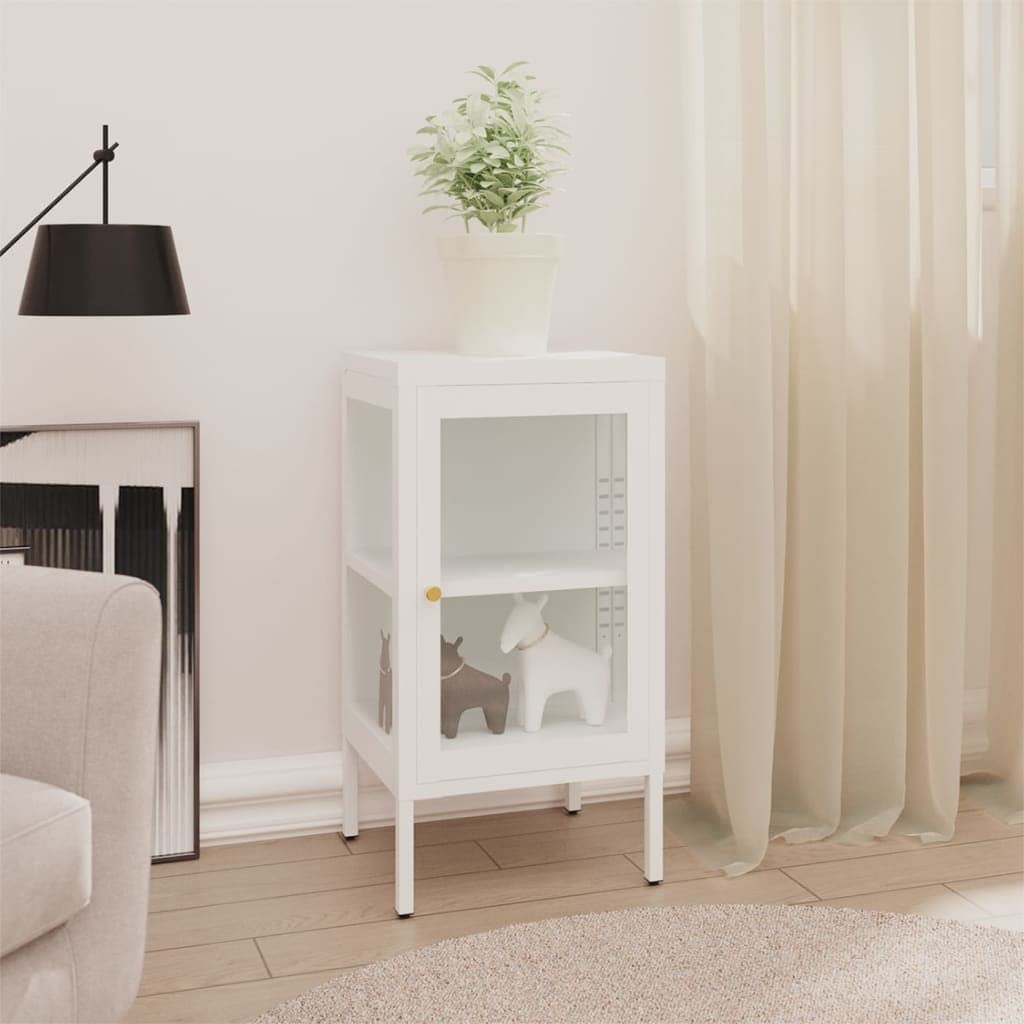 Modern Storage Cabinet with Glass Doors - 14.9