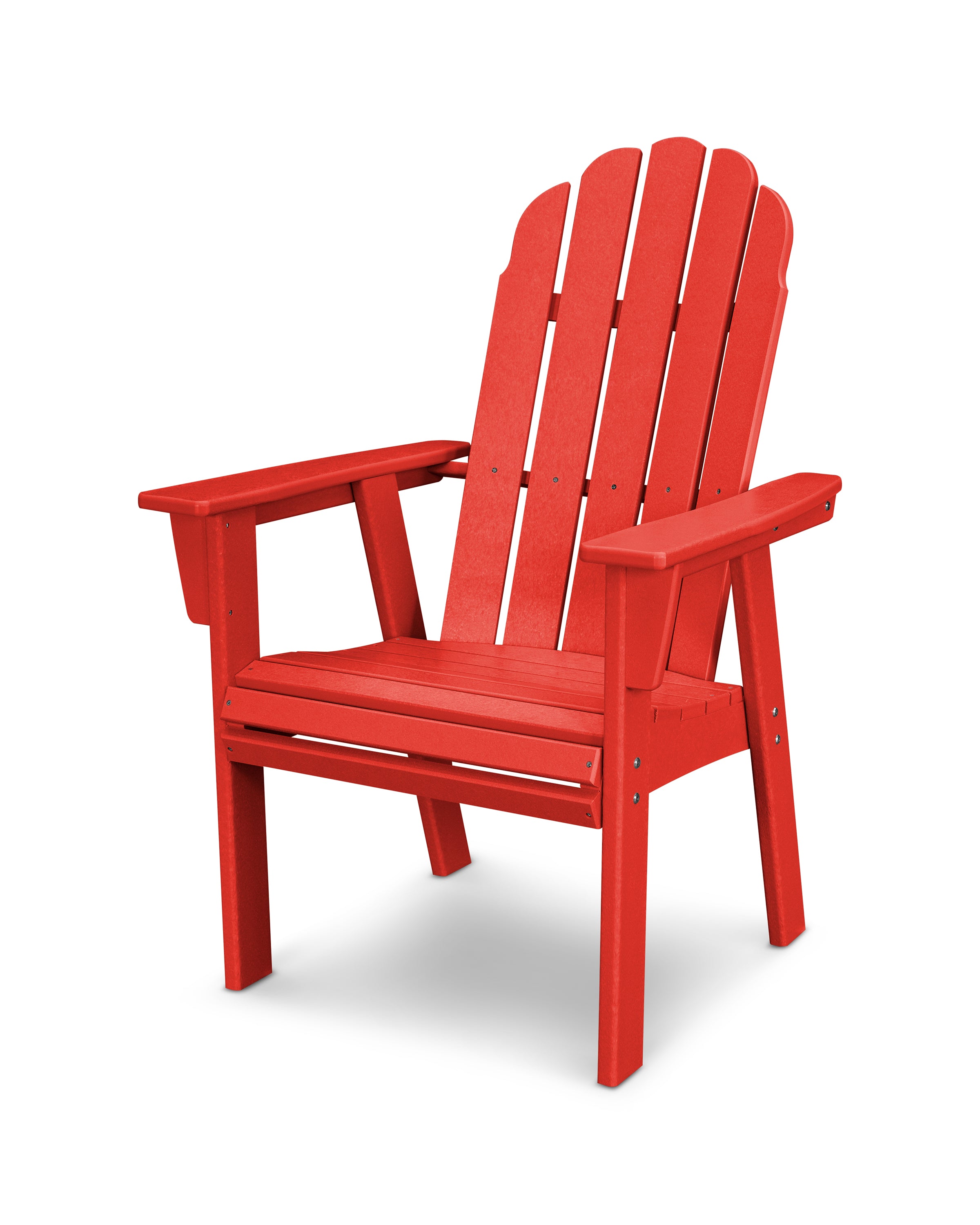 POLYWOOD Vineyard Curveback Adirondack Dining Chair - Outdoor Patio Furniture, All-Weather Resin Wicker, Comfortable Seating for Garden, Poolside & Backyard Relaxation