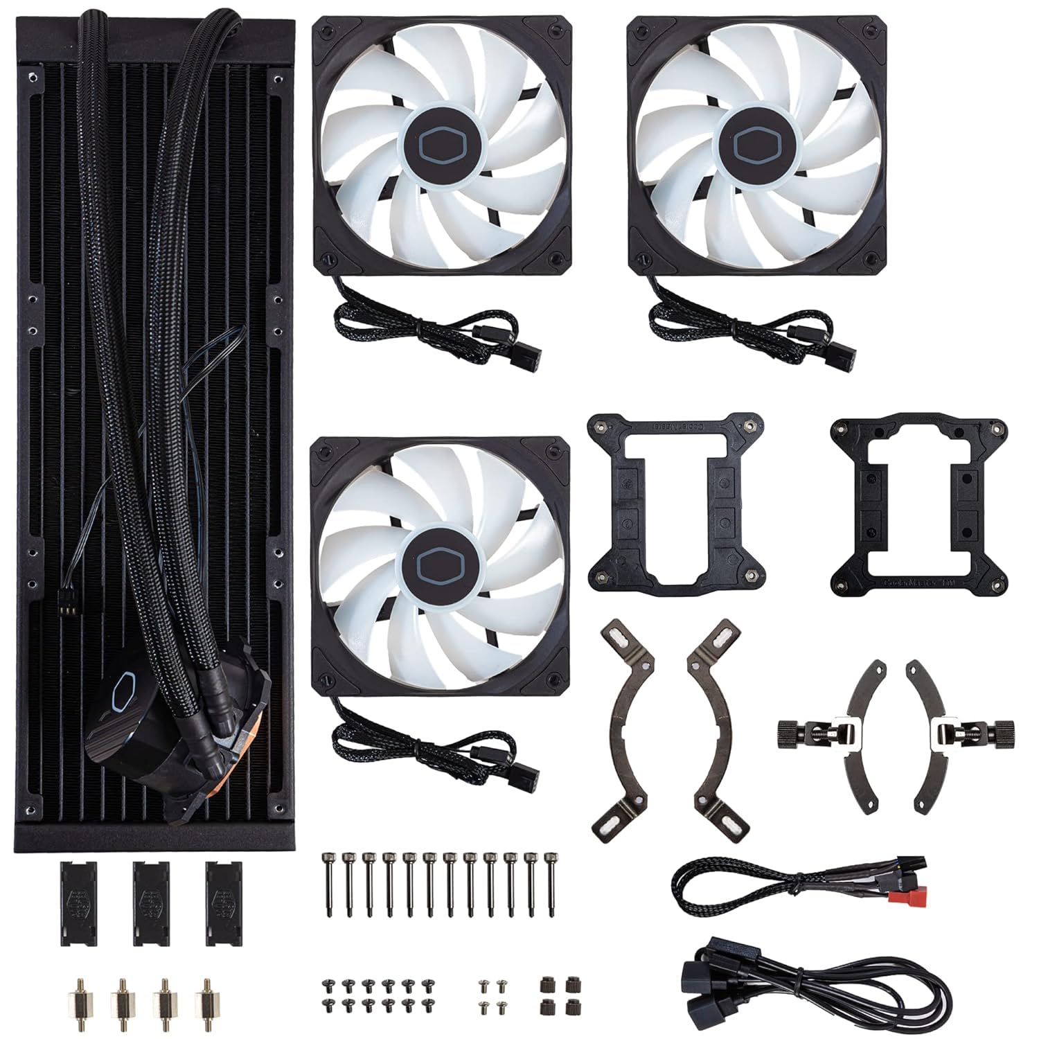 Cooler Master MasterLiquid 360L Core ARGB CPU Liquid Cooler - High Performance Dual Chamber Gen S Pump, Premium Radiator & 120mm ARGB Fans, Compatible with LGA 1700 & AM5 Sockets - Black - Perfect for Gaming PCs, Workstations & Overclocking Systems