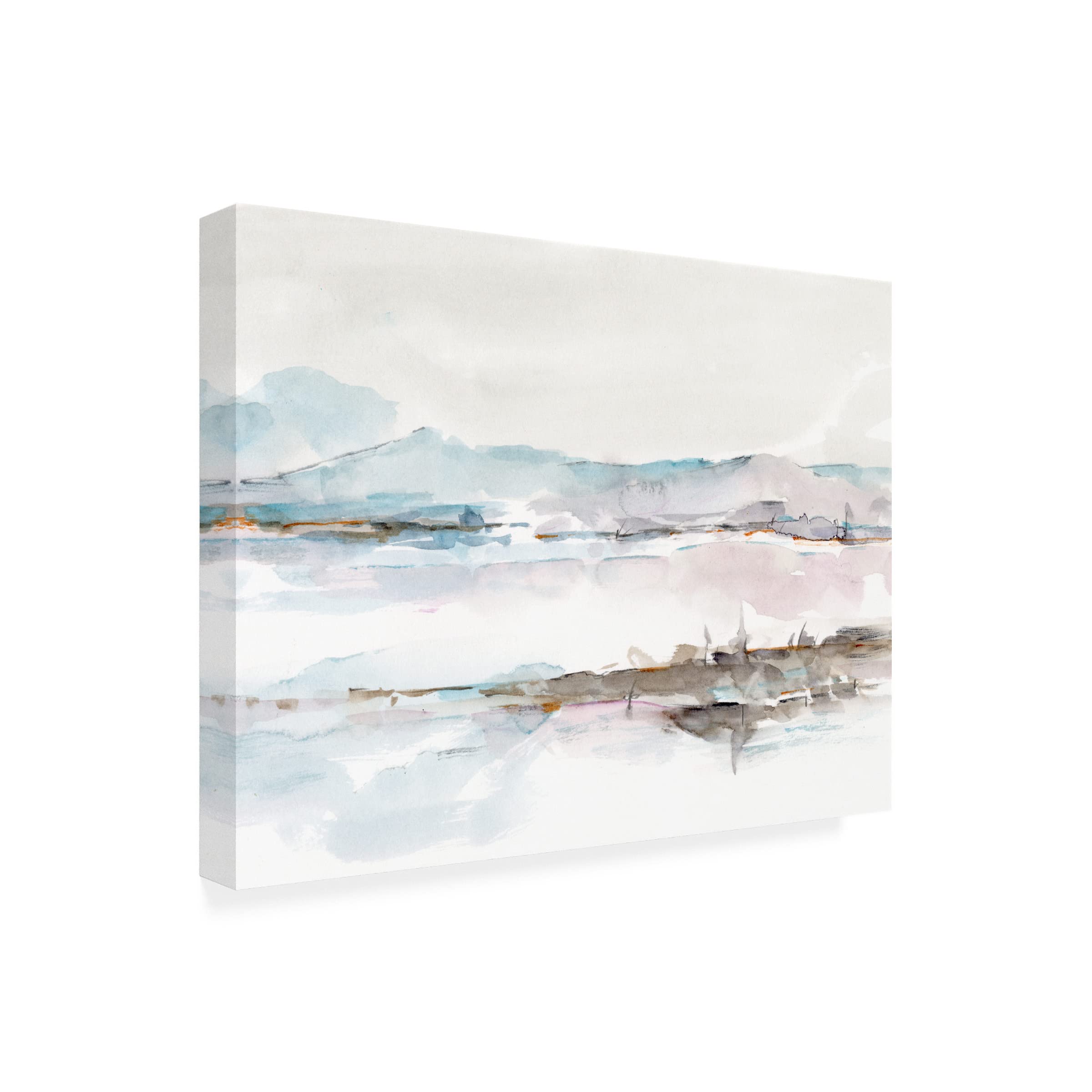 Trademark Fine Art 'Across the Marsh II' Canvas Wall Art Print by Ethan Harper - Landscape Painting for Living Room, Bedroom & Office Decor