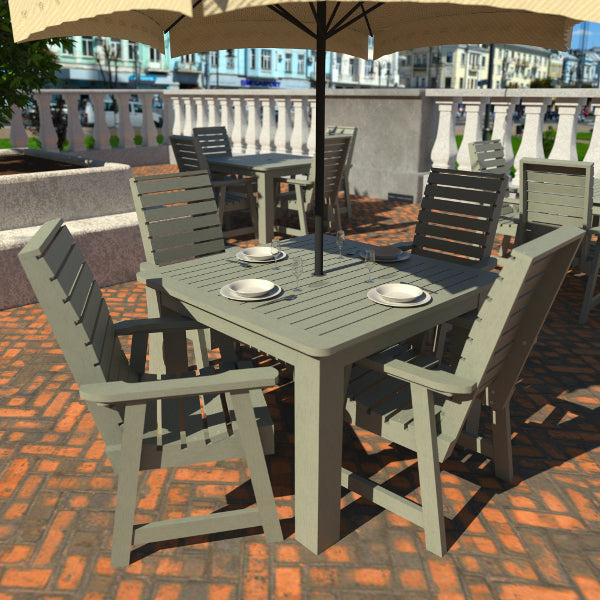 Glennville 5-Piece Square Outdoor Dining Set - Patio Furniture with Table and 4 Chairs - Perfect for Backyard, Garden, and Poolside Gatherings