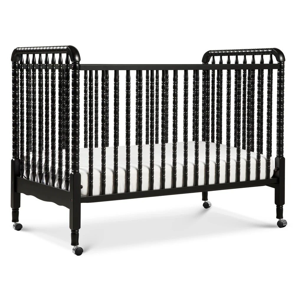 Jenny Lind 3-in-1 Convertible Baby Crib - White Wooden Crib with Toddler Bed & Daybed Conversion - Perfect for Nursery, Bedroom & Guest Room