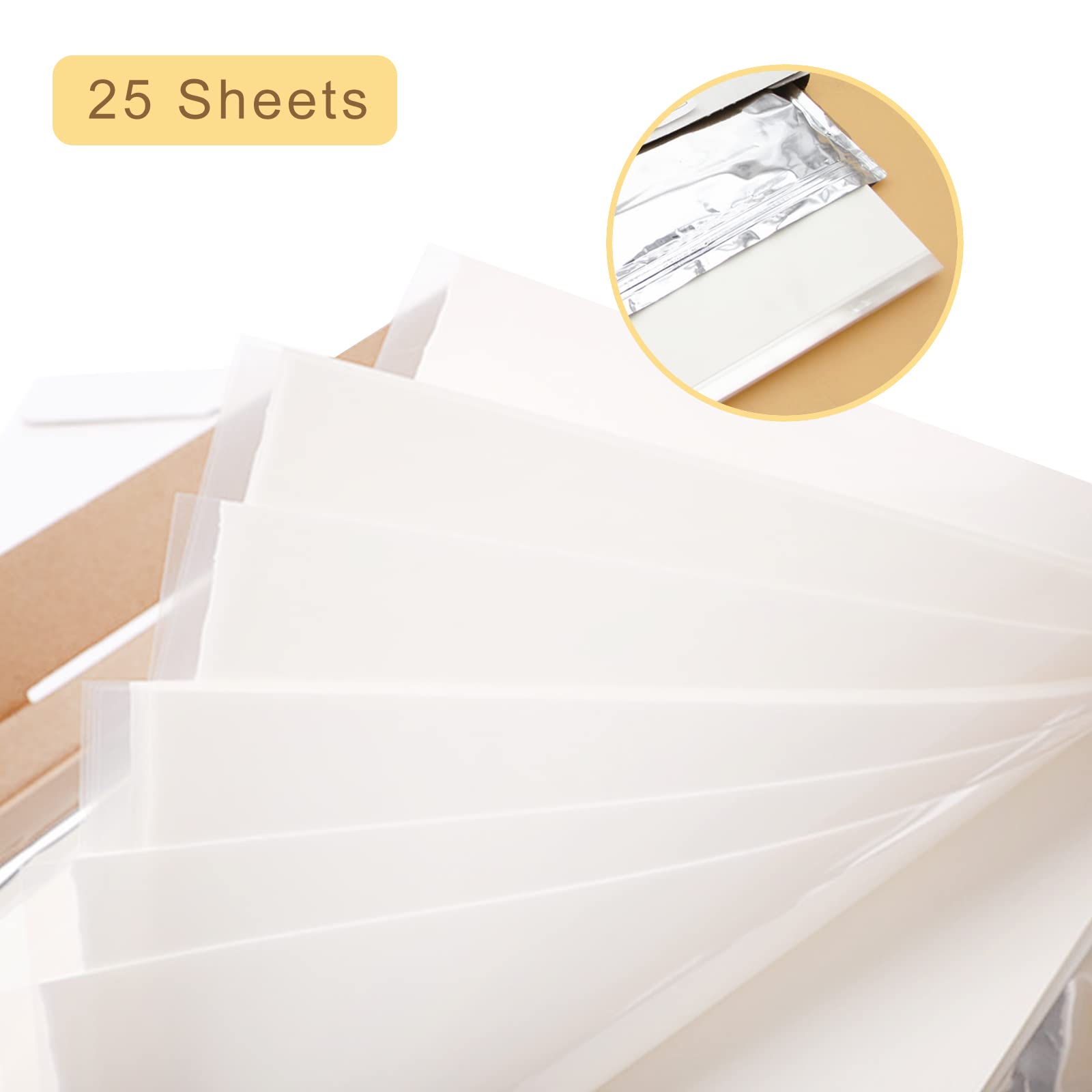 Edible Frosting Sheets (Icing Sheets) - 25 Count White Edible Printer Paper for Cake Decorating, 11.7
