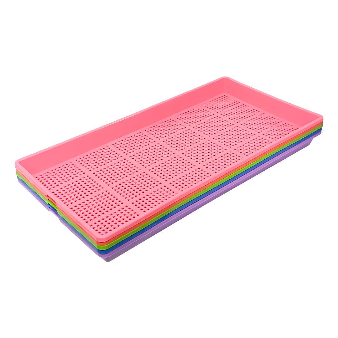 Bootstrap Farmer 1020 Extra Strength Shallow Mesh Seed Starting Trays - Durable Plant Propagation Trays for Hydroponics, Microgreens & Seedlings - Perfect for Indoor Gardening & Greenhouse Use