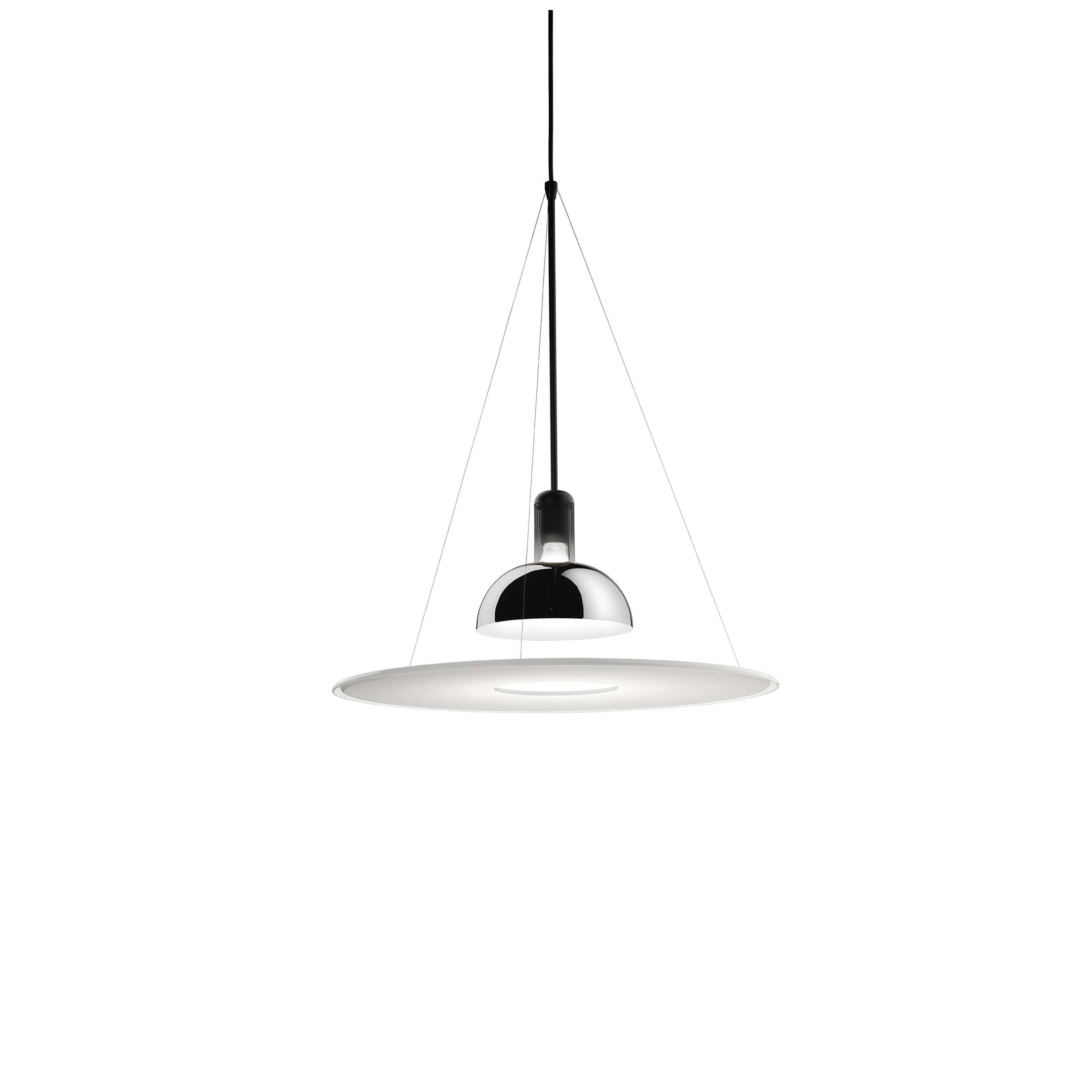 Modern Frisbi Suspension Lamp - Adjustable Hanging Pendant Light for Kitchen, Dining Room & Living Room - Stylish Industrial Ceiling Fixture with Vintage Edison Bulbs