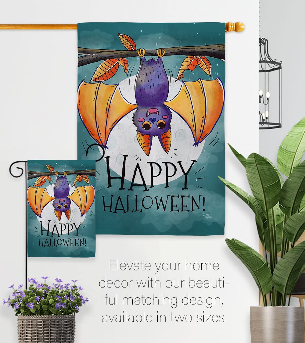 Happy Halloween Bat Flag 28
