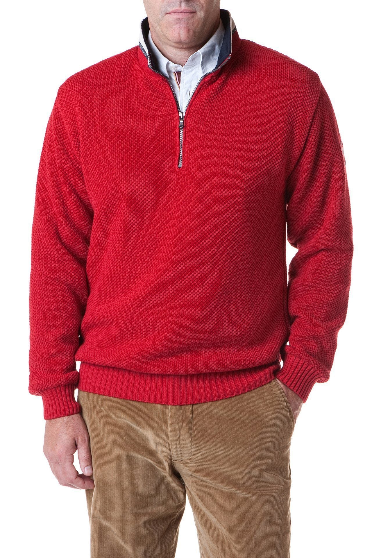Holebrook Classic Wool Pullover Sweater for Women - Warm Red Knit Jumper for Fall & Winter - Cozy Casual Outfit for Work, Travel, and Daily Wear