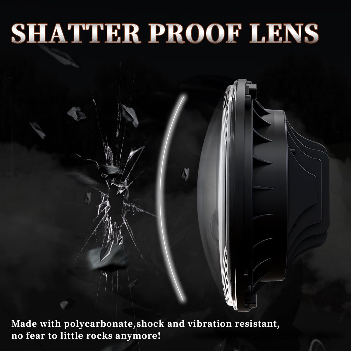 7 Inch LED Motorcycle Headlight & 4.5