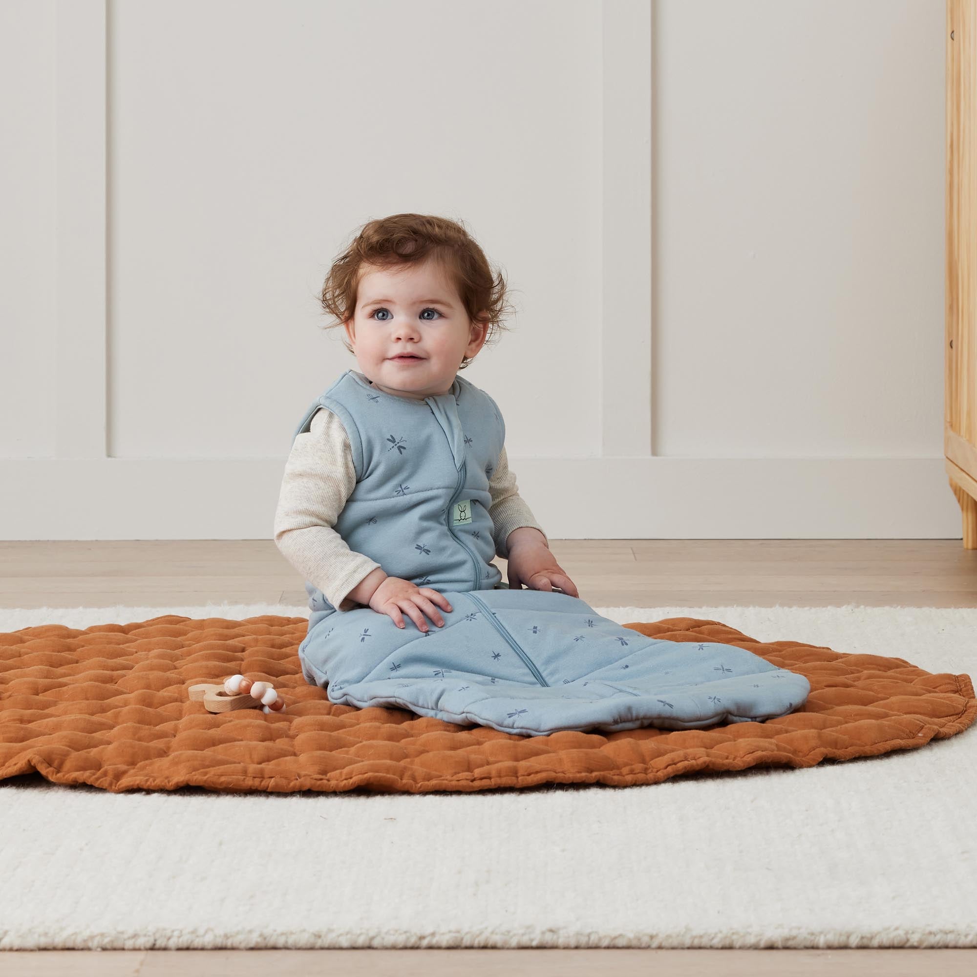 ergoPouch TOG 2.5 Baby Sleeping Bag - Breathable Cotton with Dragonfly Print for Safe & Comfortable Sleep - Perfect for Nursery, Daycare & Travel