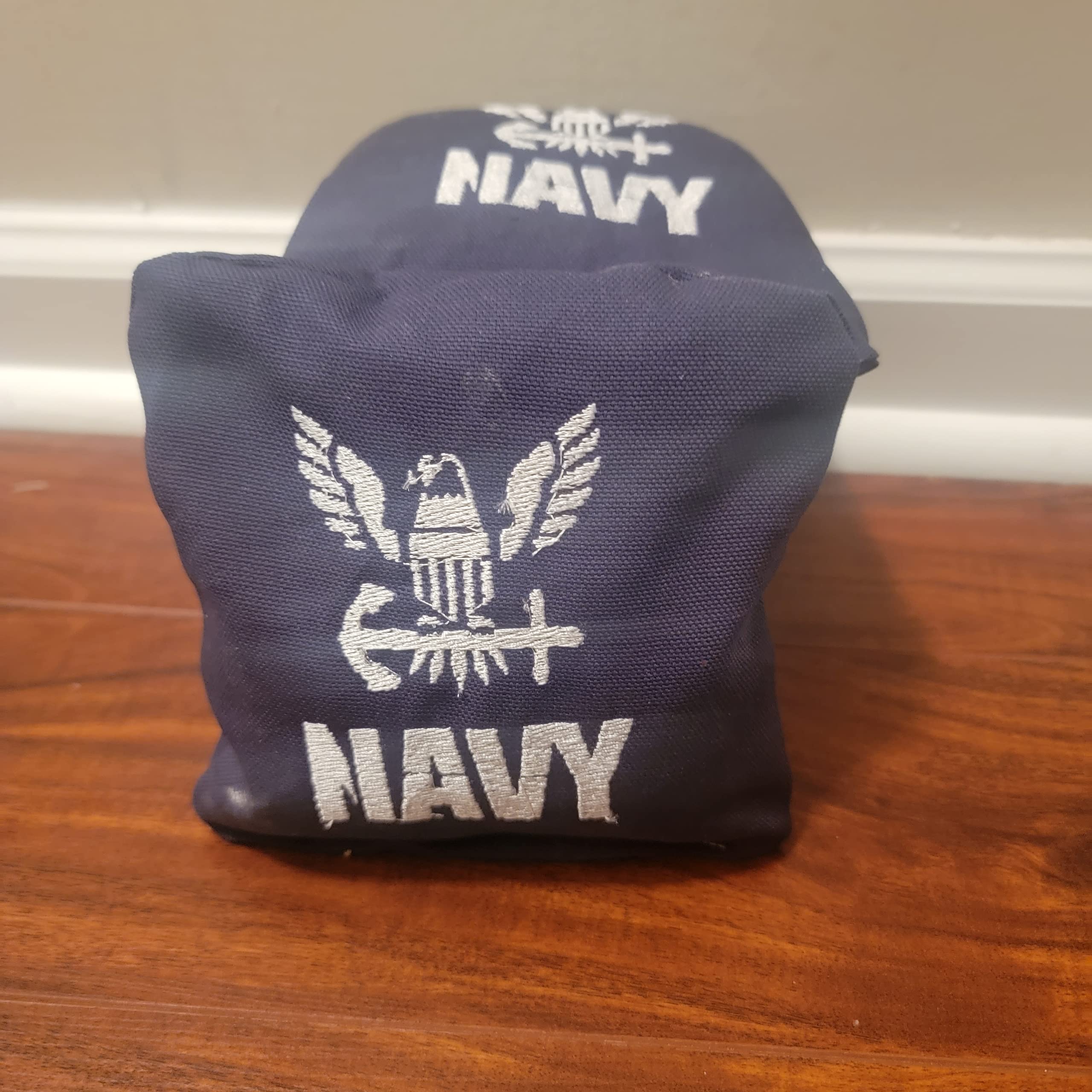 Premium United States Navy Cornhole Bags Set of 8 - Durable Outdoor Bean Bags for Backyard Games, Tailgating, and Military-Themed Parties