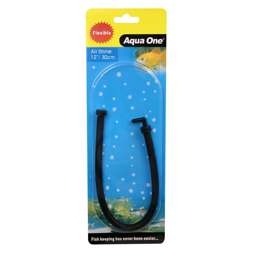 Aqua One Air Stone Flexi 30cm - Premium Aquarium Air Diffuser for Fish Tank Oxygenation | Ideal for Freshwater & Saltwater Tanks, Hydroponics, and Aquatic Plants