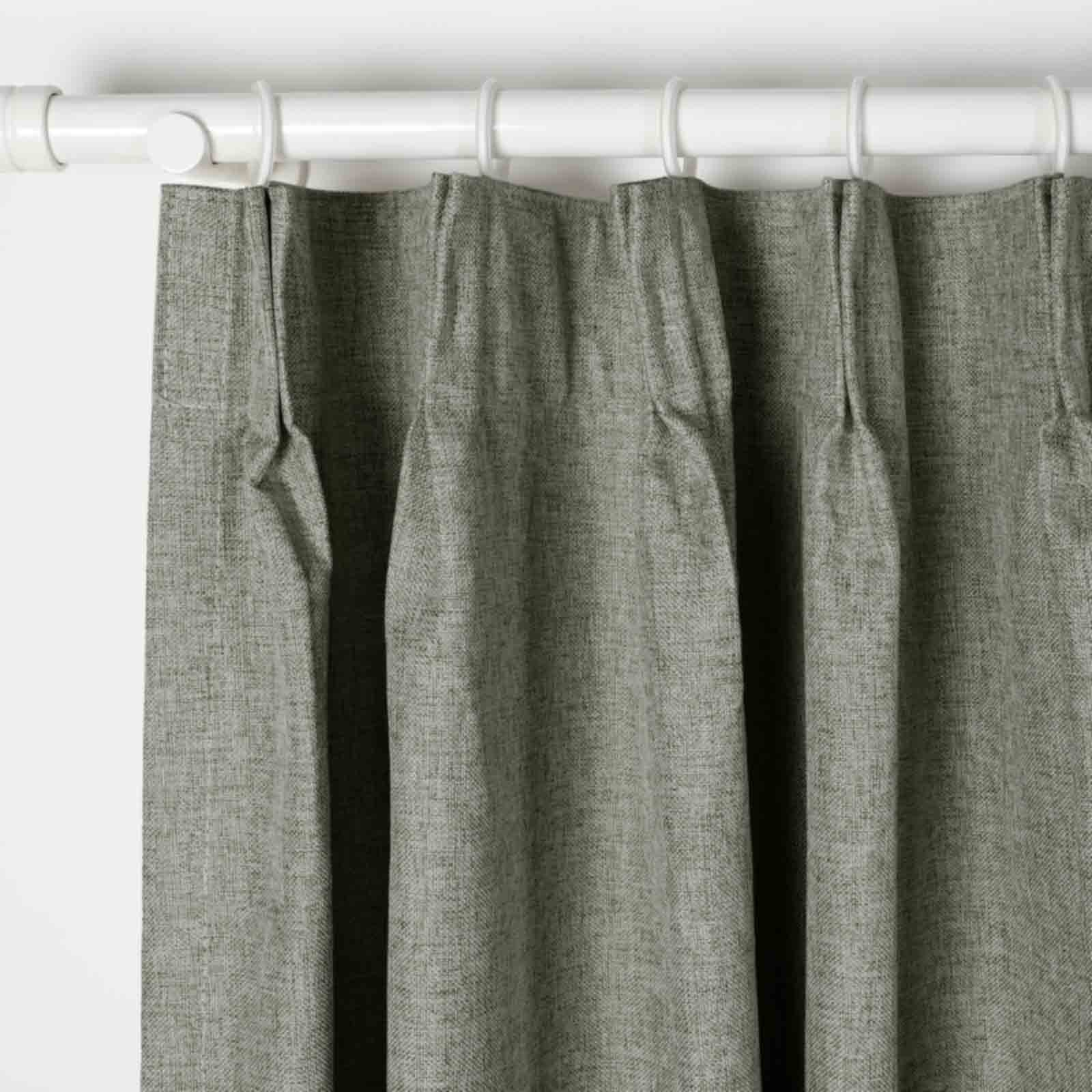 Mayra Faux Linen Blackout Curtains - Thermal Insulated Pleated Drapes for Living Room & Bedroom, Noise Reducing Window Treatments for Home Decor