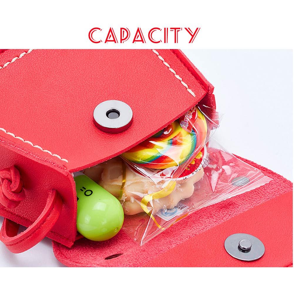 **Uniuooi PU Leather Girls Crossbody Shoulder Bag – Cute Bowknot Small Purse for Toddlers 1-5 Years | Snack Bag, School, Playdate & Travel Accessory**