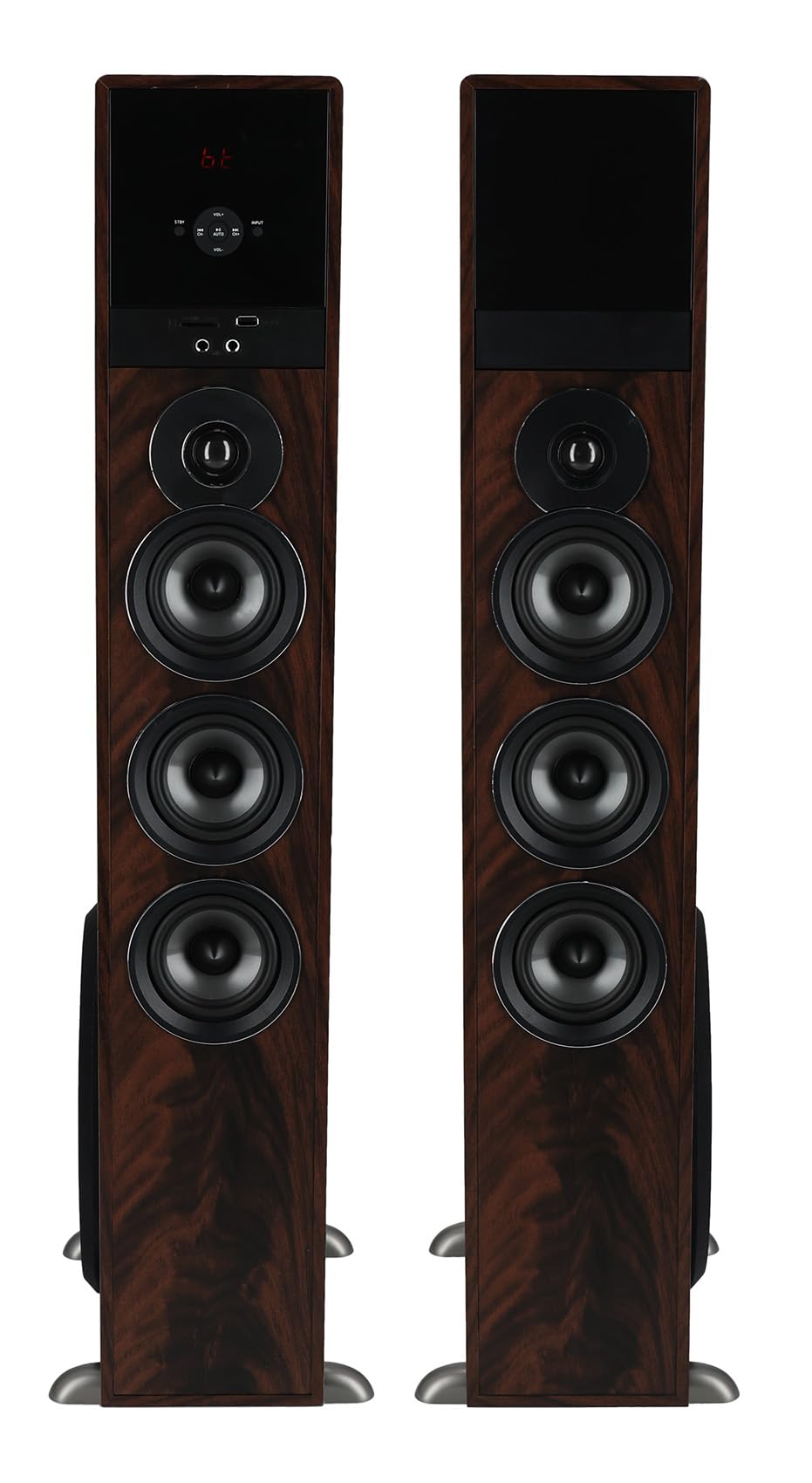 Rockville TM150D 1000W Powered Home Theater Tower Speaker System with 10