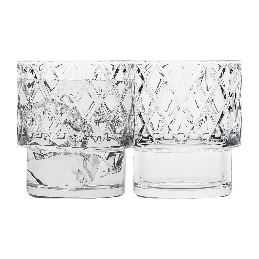 Eco-Friendly Dante Soda Lime Glass Tumbler Set - 300ml (6-Piece) - Perfect for Iced Coffee, Smoothies & Cocktails at Home or Office