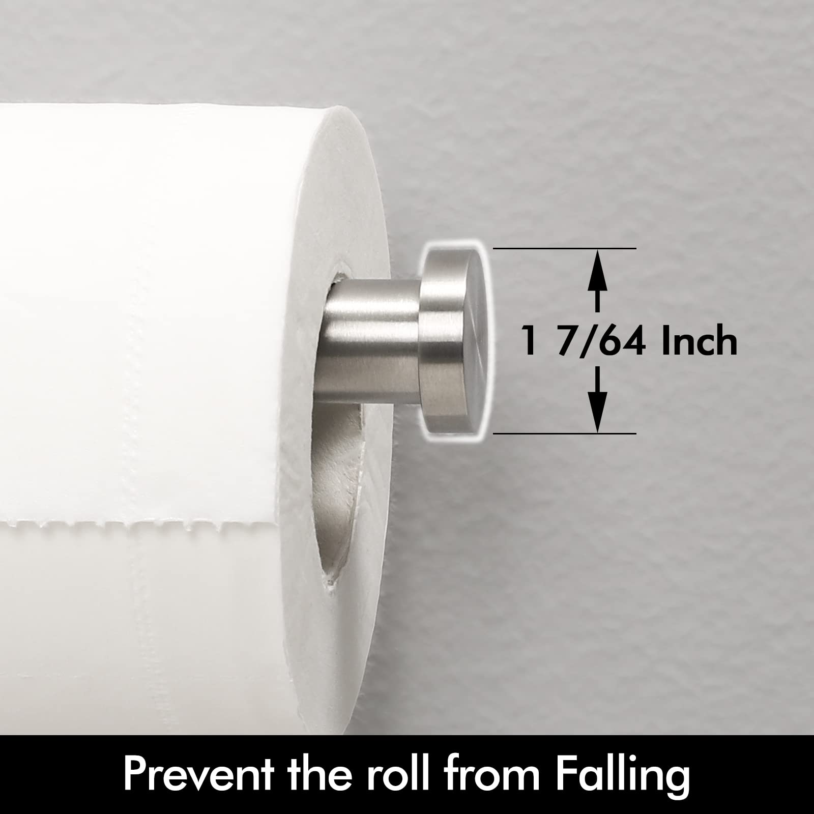 2 Pack KES Stainless Steel Toilet Paper Holder for Bathroom - 304 Brushed Wall Mount Tissue Roll Dispenser (A2175S12-2-P2) - Perfect for Modern Homes & Commercial Restrooms