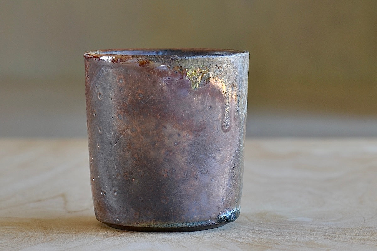 Handcrafted Wood Fired Ceramic Coffee Mug - Premium Web Exclusive - Perfect for Home, Office & Camping Use