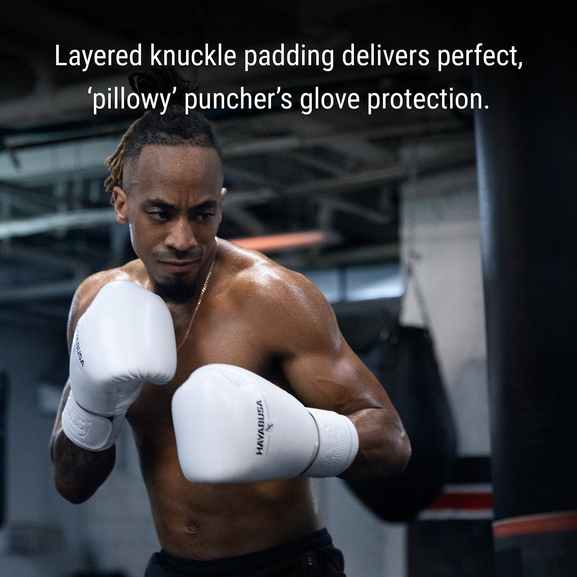 Hayabusa Pro Leather Hook & Loop Boxing Gloves for Men & Women - Premium Training Gloves for MMA, Kickboxing & Heavy Bag Workouts