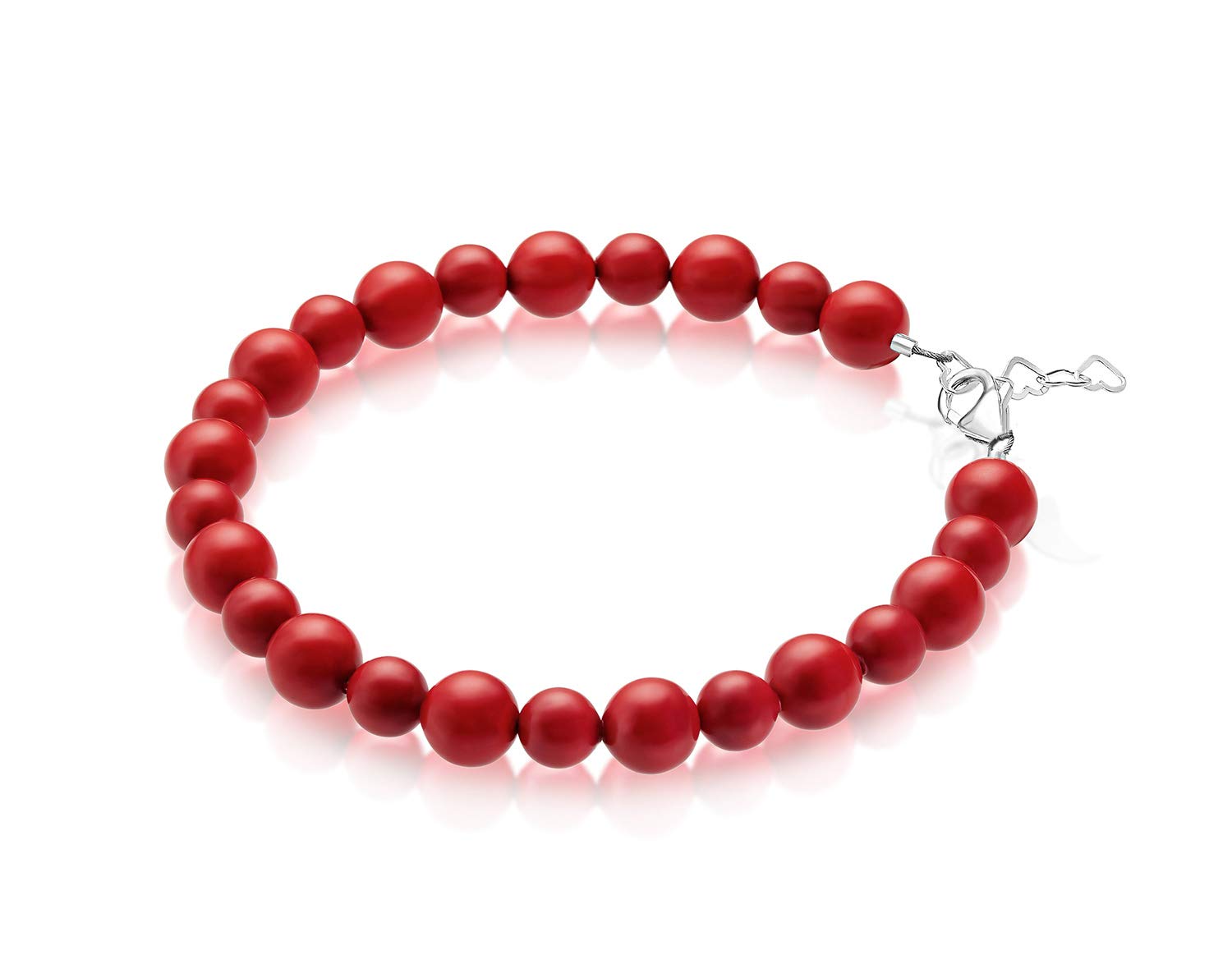 Stylish Baby Crystals Red Bracelet for Girls - Elegant Protection Jewelry with High-End European Simulated Red Pearls | Perfect Birthday Gift for Kids, Teens & Special Occasions | Wear for Parties, School or Daily Fashion Accessory