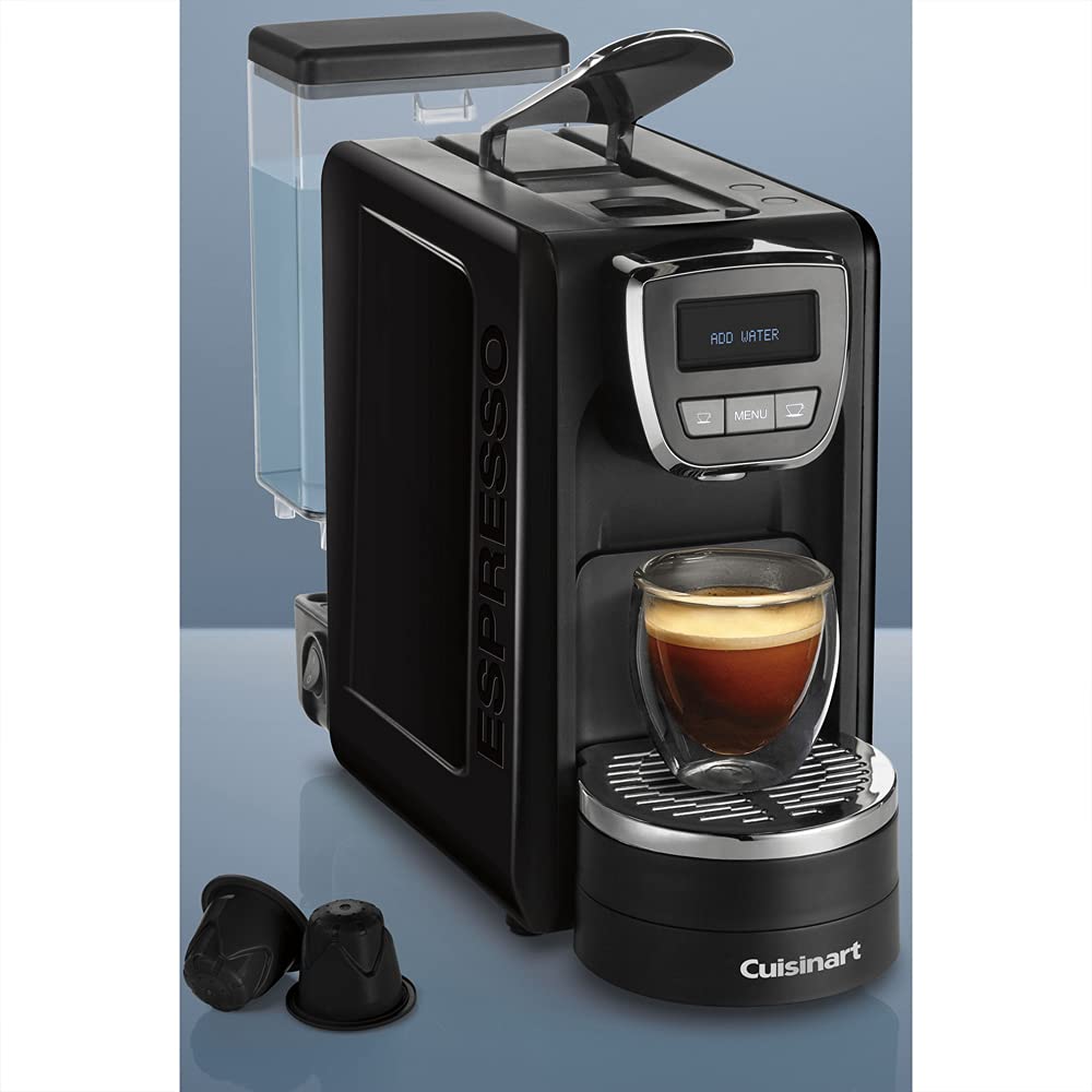 Cuisinart EM-15 Stainless Steel Espresso Machine with Milk Frother - Professional Home Barista Coffee Maker Bundle with 1 Year Extended Warranty | Perfect for Kitchen, Office & Small Coffee Shops