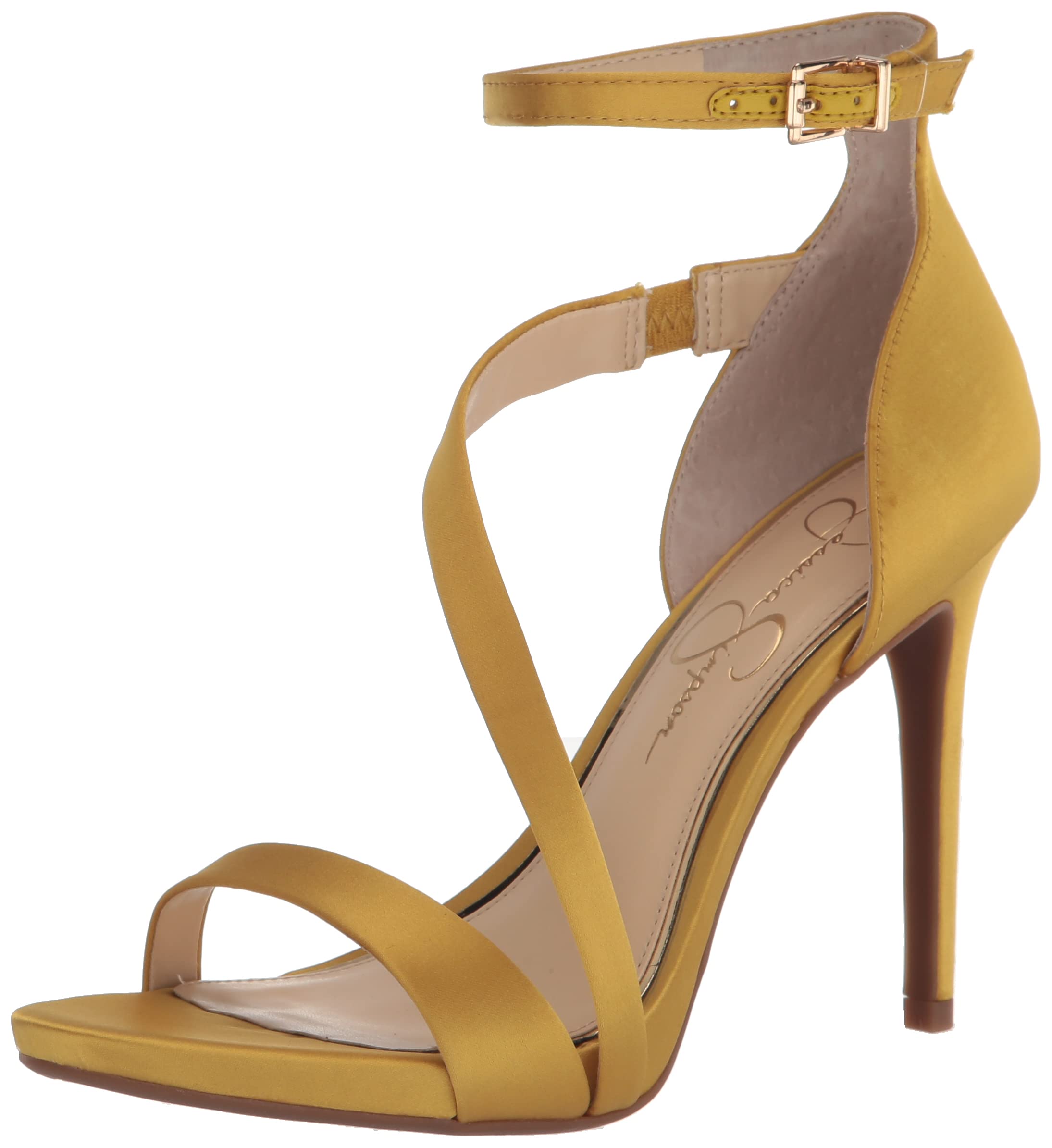 Jessica Simpson Women's Rayli 2 Stilettos - Open Toe Evening Sandals with Rhinestone Accents for Weddings, Prom & Special Occasions