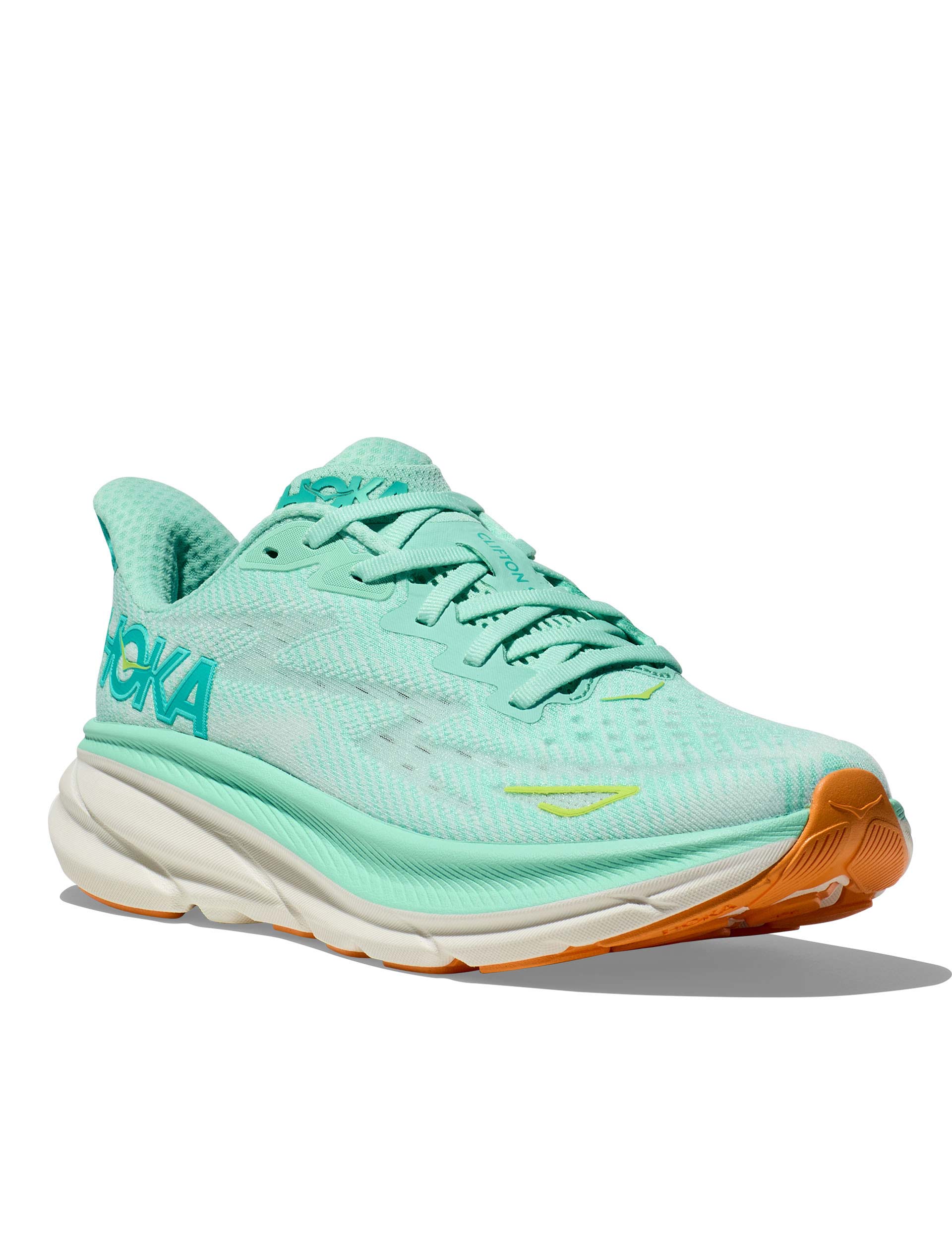 Brooks Clifton 9 Running Shoes for Men & Women - Seafoam/Aqua Breeze Color - Lightweight Cushioned Road Running Sneakers for Jogging, Gym Workouts & Daily Walking