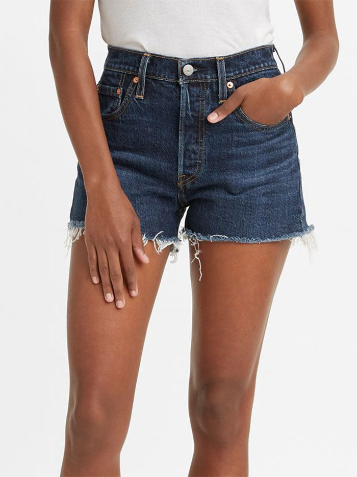 Levi's 563270225 Women's 501 Original High Rise Jean Shorts | Vintage Denim Cutoffs for Casual Wear & Summer Outfits