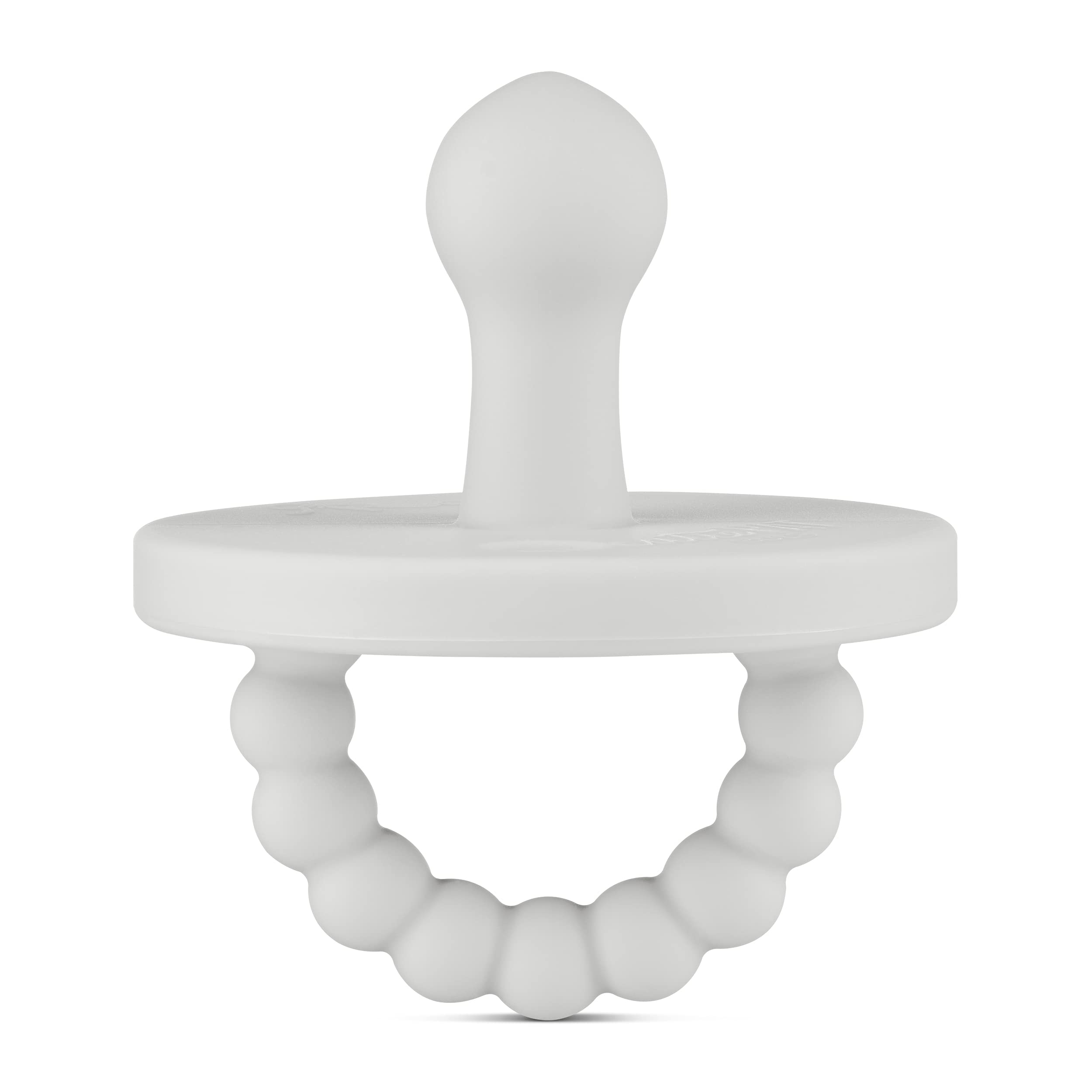 Ryan & Rose Cutie PAT Pacifier Teether - BPA-Free Baby Soother with Bulb Design (Grey) | Perfect for Newborns, Infants & Toddlers | Ideal for Teething Relief, Comfort & Sleep
