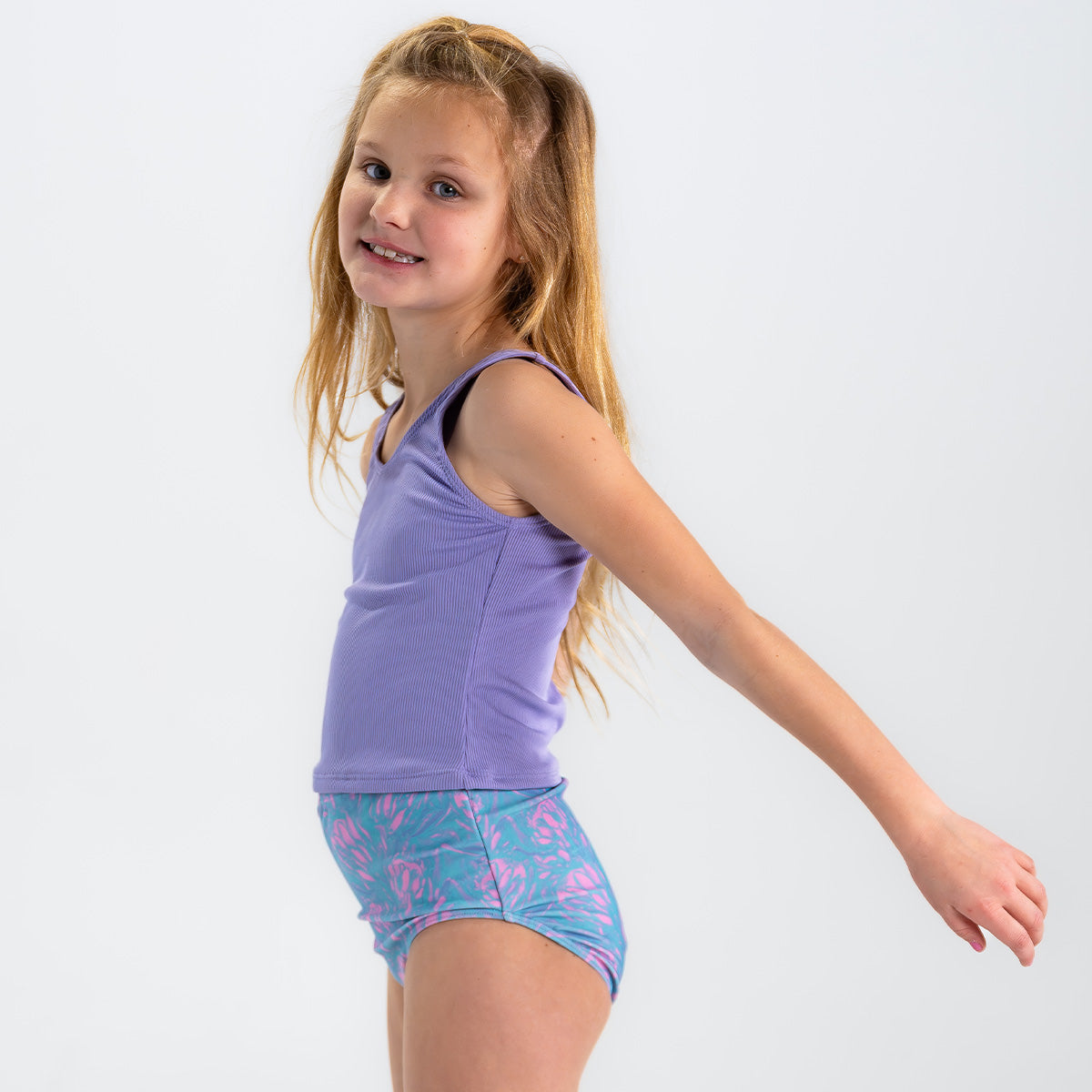 Girls V Neck Tankini Top - Comfortable Swimwear for Kids - Perfect for Beach, Pool & Summer Activities