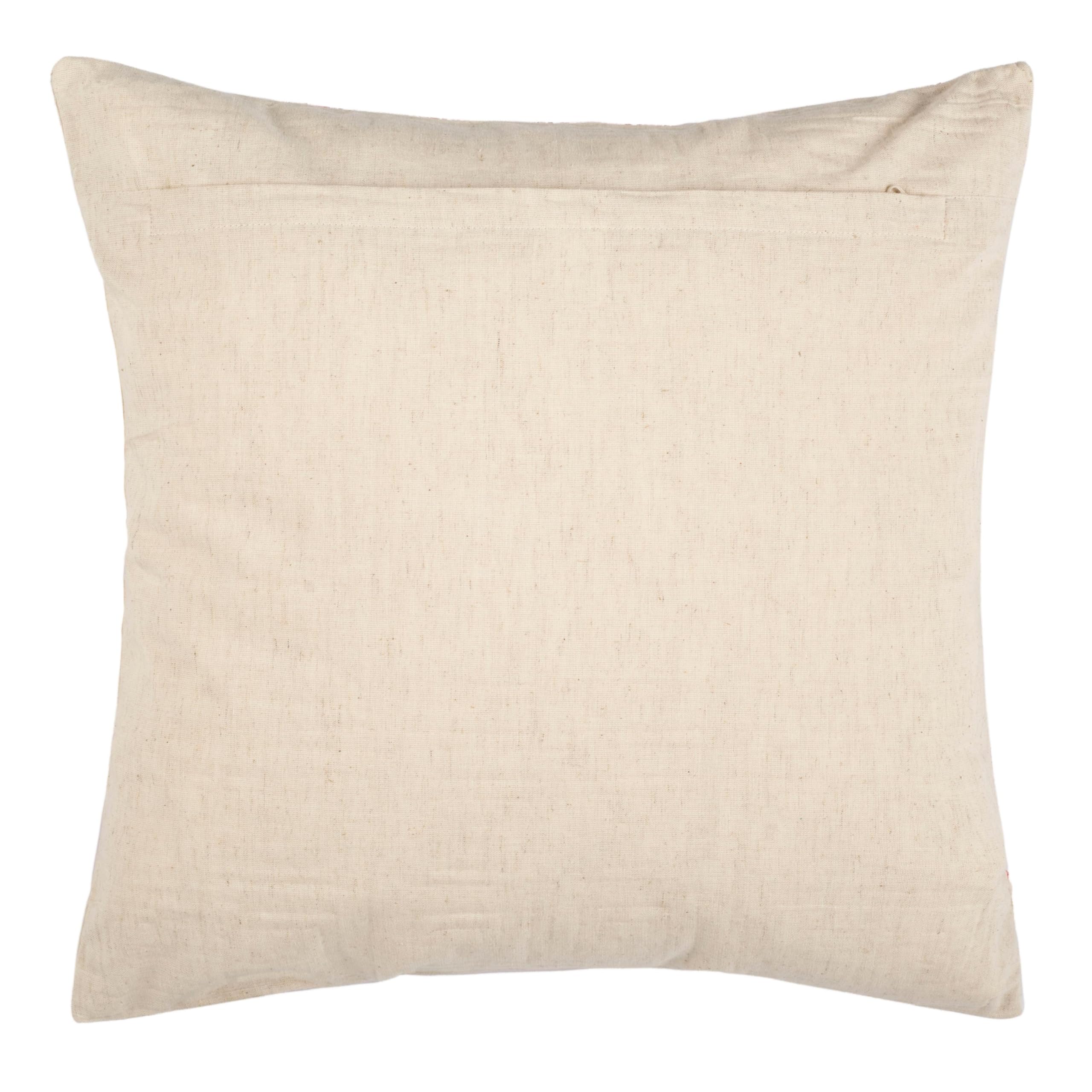 SAFAVIEH Chy Natural Hemp Greek Key Throw Pillows - Set of 2 (18-Inch) for Sofa, Bed & Home Decor - Boho Chic Living Room Accent Pillows