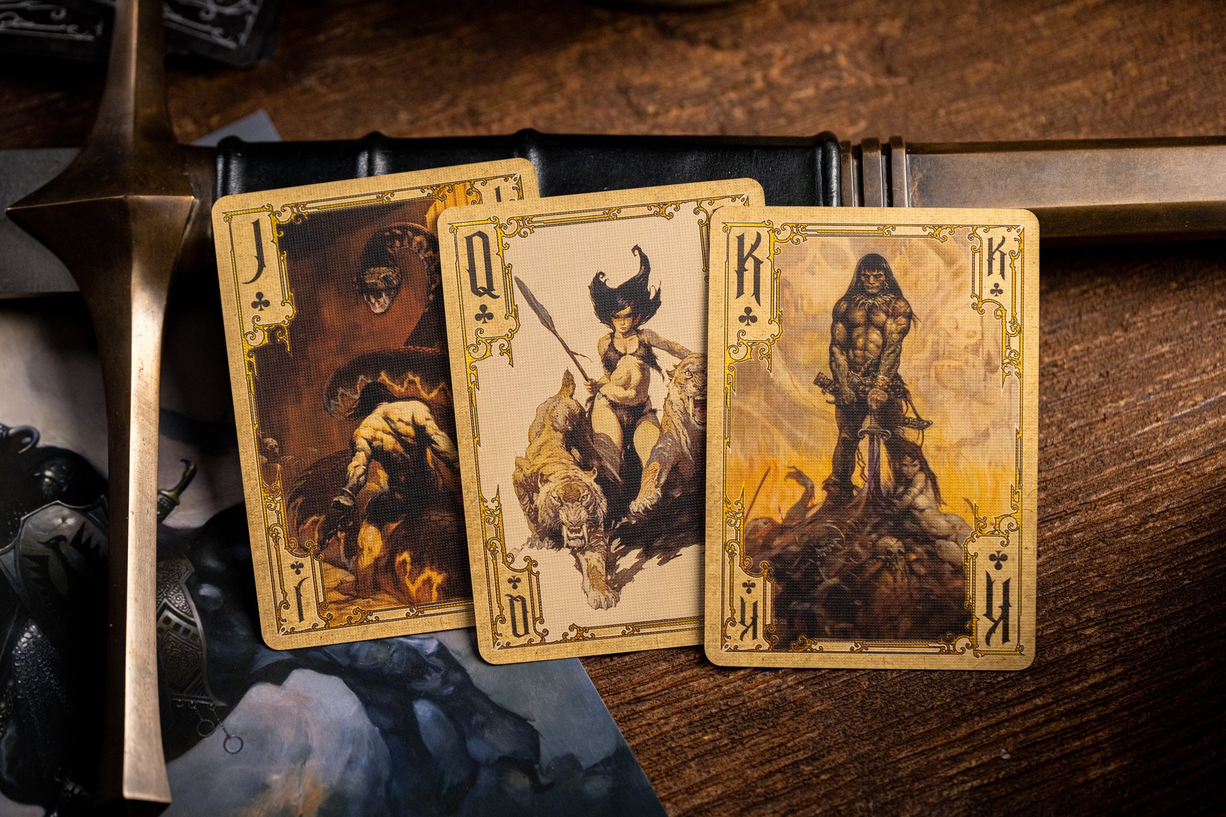 Frazetta Art Museum Playing Cards - Premium Painting Edition | Collectible Card Deck for Poker, Magic Tricks & Game Nights | Perfect Gift for Art Lovers & Card Game Enthusiasts