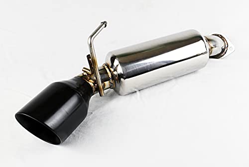 High-Performance Gloss Black Resonated Axle Back Muffler Exhaust System for Nissan - Perfect for Car Enthusiasts & Auto Upgrades | Great Gift for Men & Women