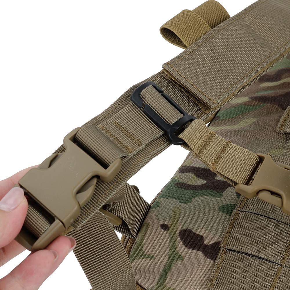 Tactical MOLLE Backpack - Military Multifunctional Airsoft Tool Bag for Camping, Travel, Hunting & Hiking (50x30x15cm) - Durable Outdoor Gear for Adventure Enthusiasts