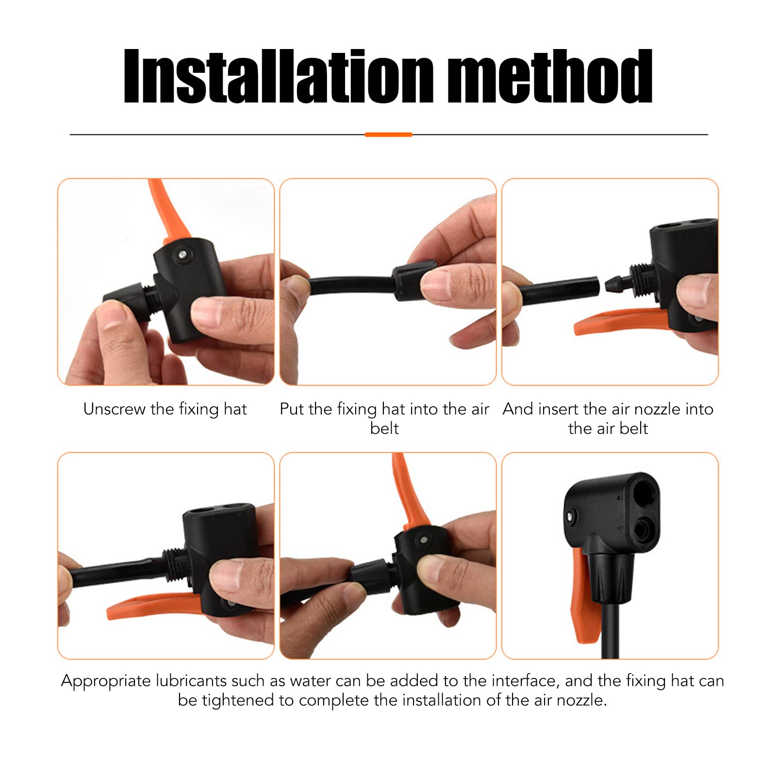 Raguso Air Pump Nozzle Adapter - Portable & Precise Multi-Valve Inflator for Bikes, Cars, Sports Balls | Perfect for Roadside Emergencies & Home Use