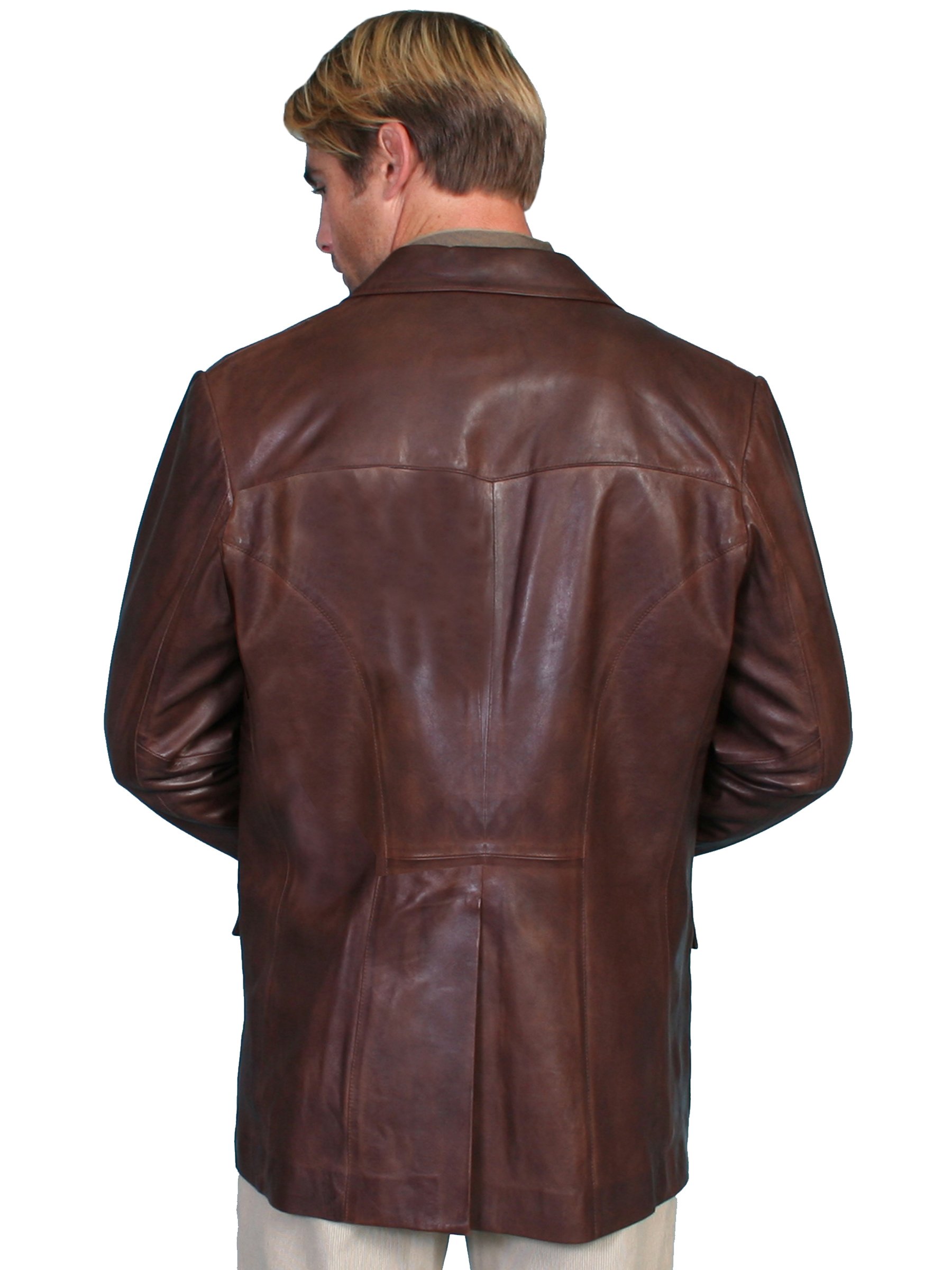 Scully Men's Big & Tall Lamb Leather Blazer Jacket - Premium Soft Genuine Leather Coat for Formal & Business Occasions - Perfect for Weddings, Office Wear & Special Events