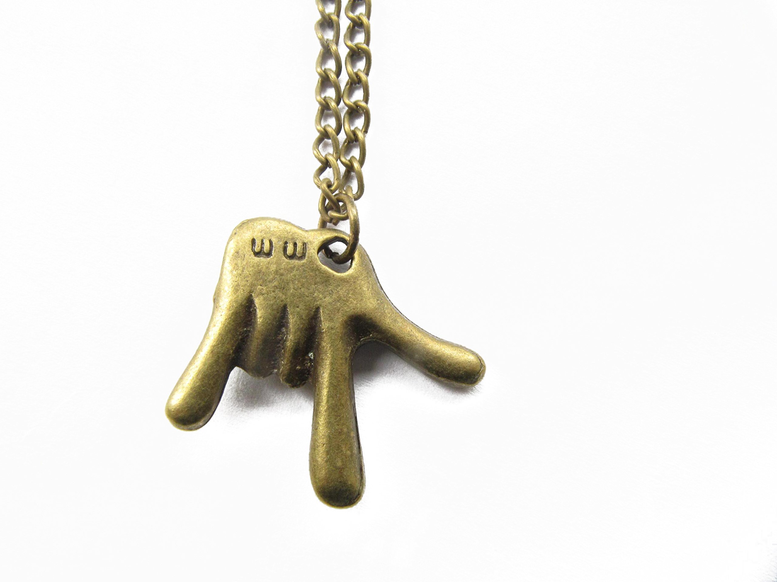 I Love You Sign Language Necklace - ASL Jewelry with Love Symbol Charm for Couples, Best Friend Gifts & Special Occasions