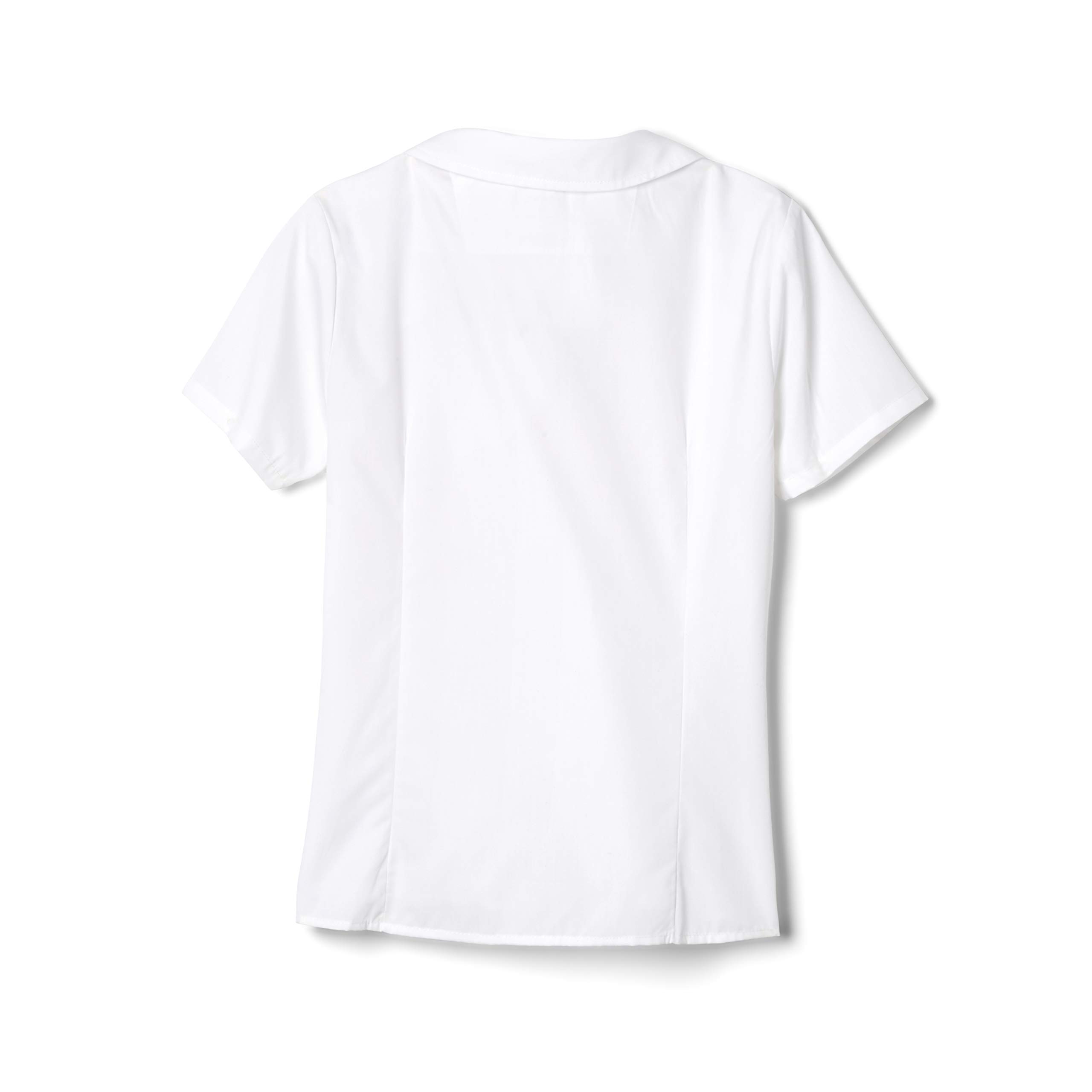 French Toast Girls' Short & Long Sleeve Peter Pan Collar Blouse 2-Pack - White Cotton School Uniform Shirts for Toddler & Kids - Perfect for School, Church & Special Occasions