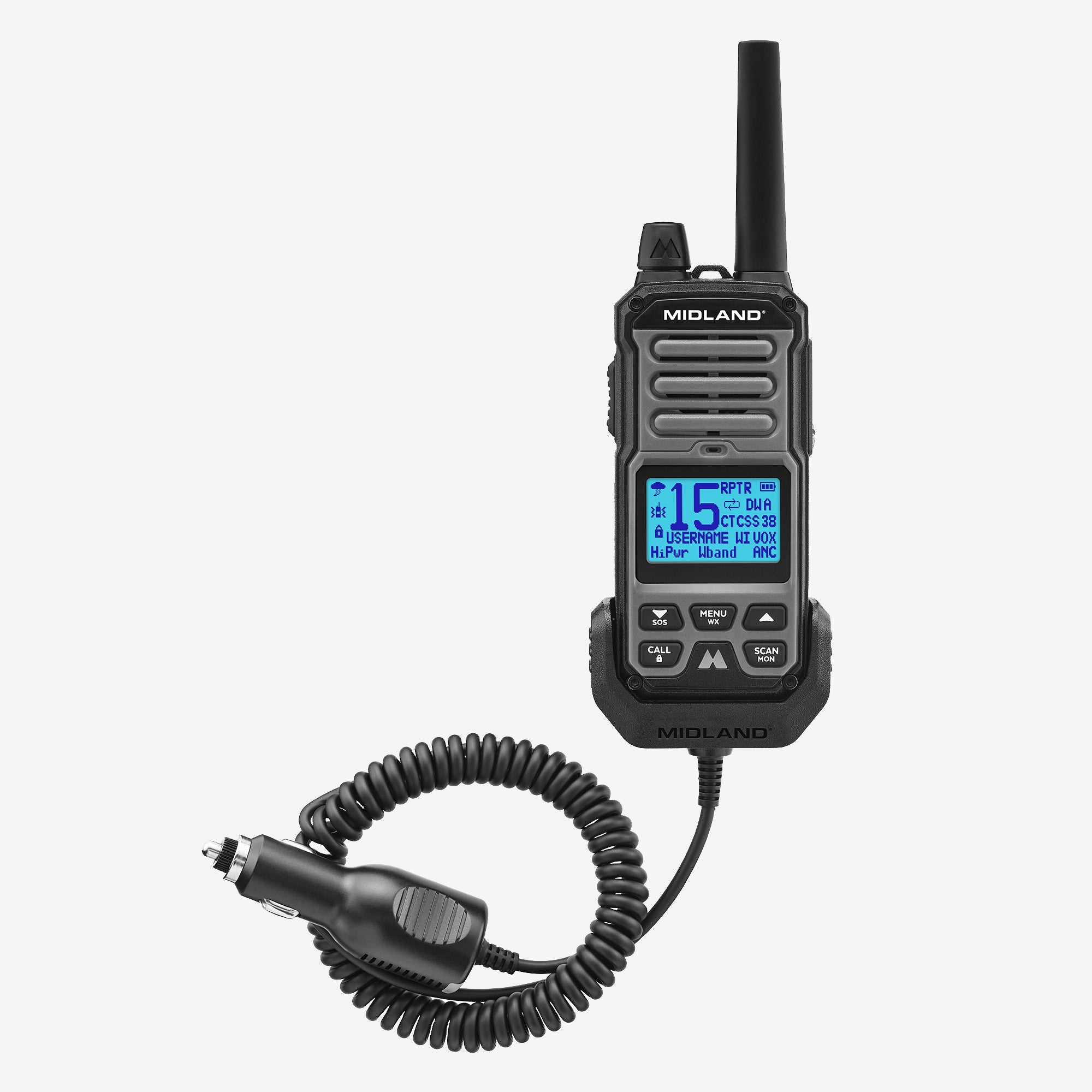 GXT67 GMRS 5 Watt Walkie Talkie - Long Range Two Way Radio with 22 Channels & NOAA Weather Alerts | Perfect for Hiking, Camping, Construction & Emergency Communication