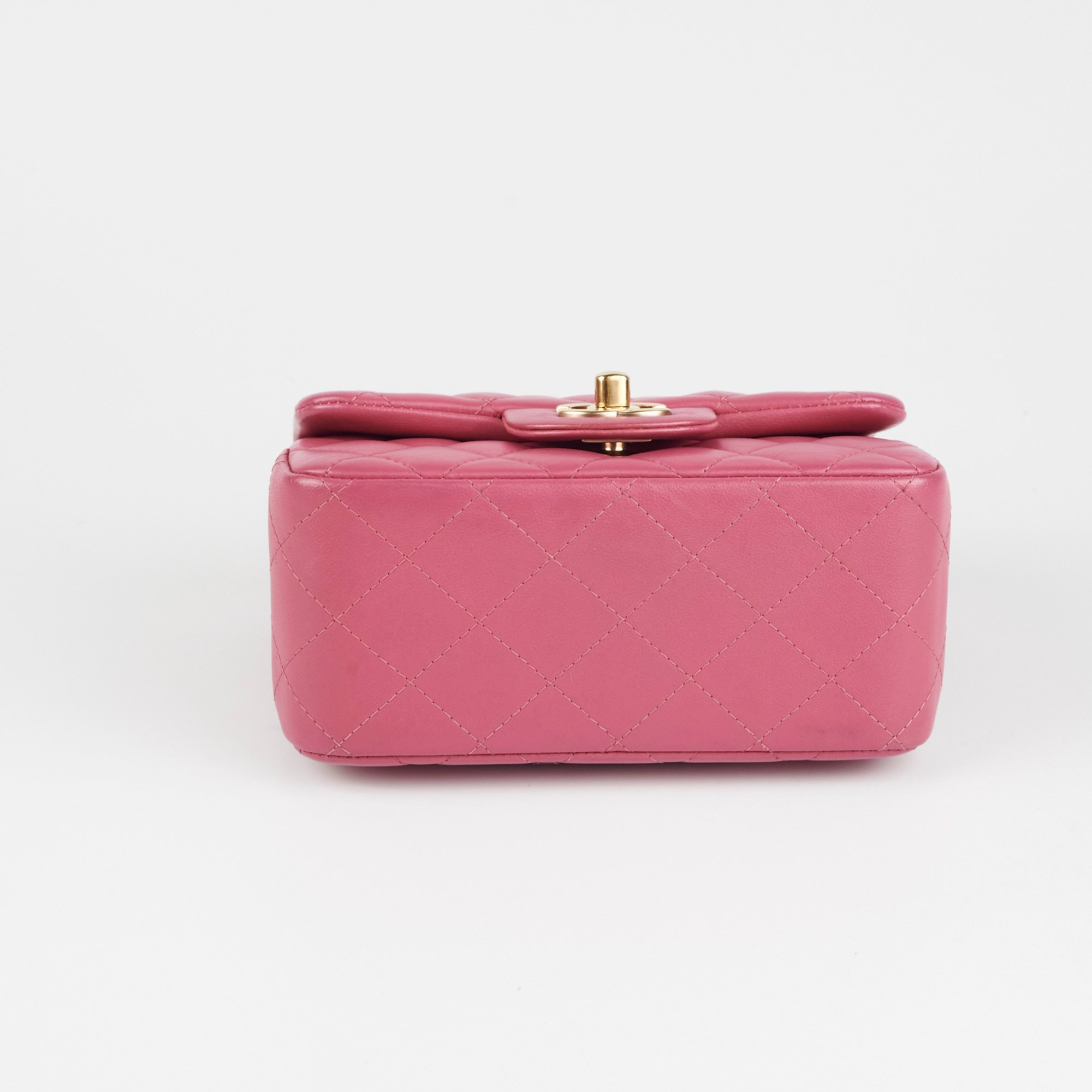 Chanel Square Mini Flap Bag in Soft Lambskin Leather - Light Pink | Luxury Crossbody Purse for Women | Perfect for Parties, Dates & Everyday Elegance