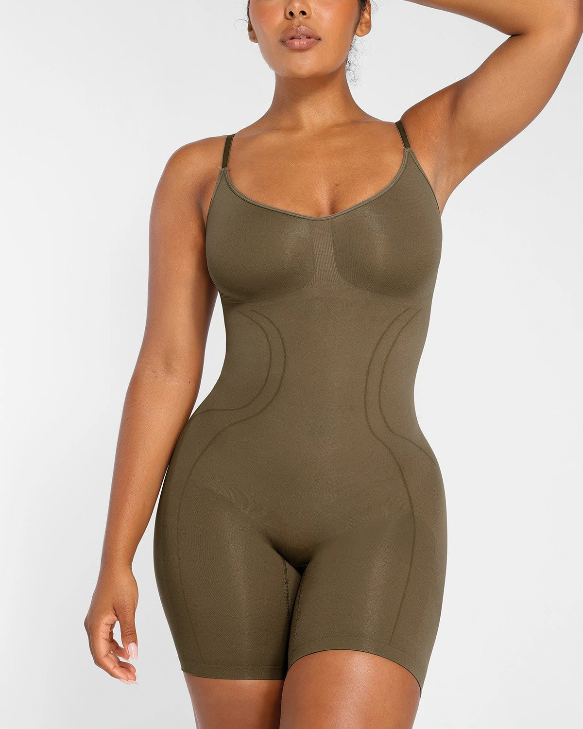 Seamless Smoothing Bodysuit for Women - Tummy Control Shapewear - Comfortable Slimming Undergarment - Perfect for Dresses, Workouts & Everyday Wear