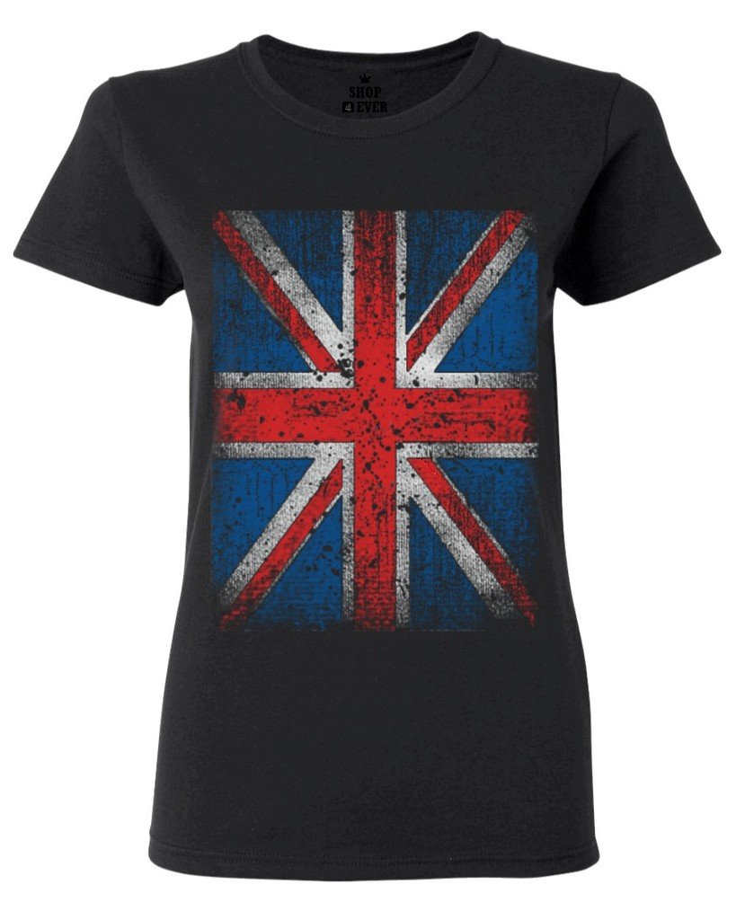 Union Jack Women's T-Shirt - British Flag Graphic Tee for Women | Casual Wear, Patriotic Outfits & UK Theme Parties