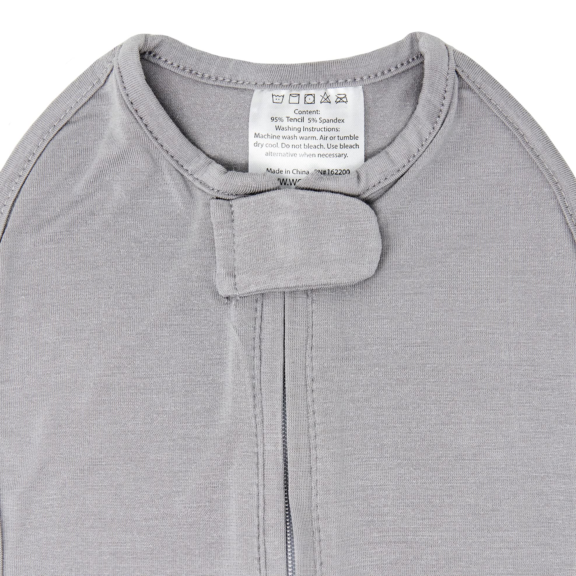 Woombie The Tencil Baby Swaddle Blanket - Ultra Soft Eucalyptus Fiber Wearable Blanket for Newborns 5-13lbs - Soothing Gray Swaddler for Better Sleep - Perfect for Nursery, Travel & Baby Shower Gifts
