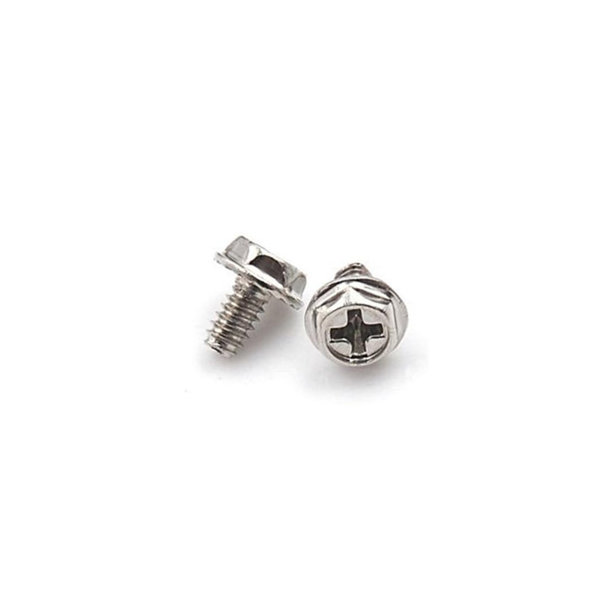 100pcs Metal Slot Screws Fastener Round Head for Computer Case - Build Your PC Fast | Perfect for PC Assembly, Case Modding & Hardware Installation