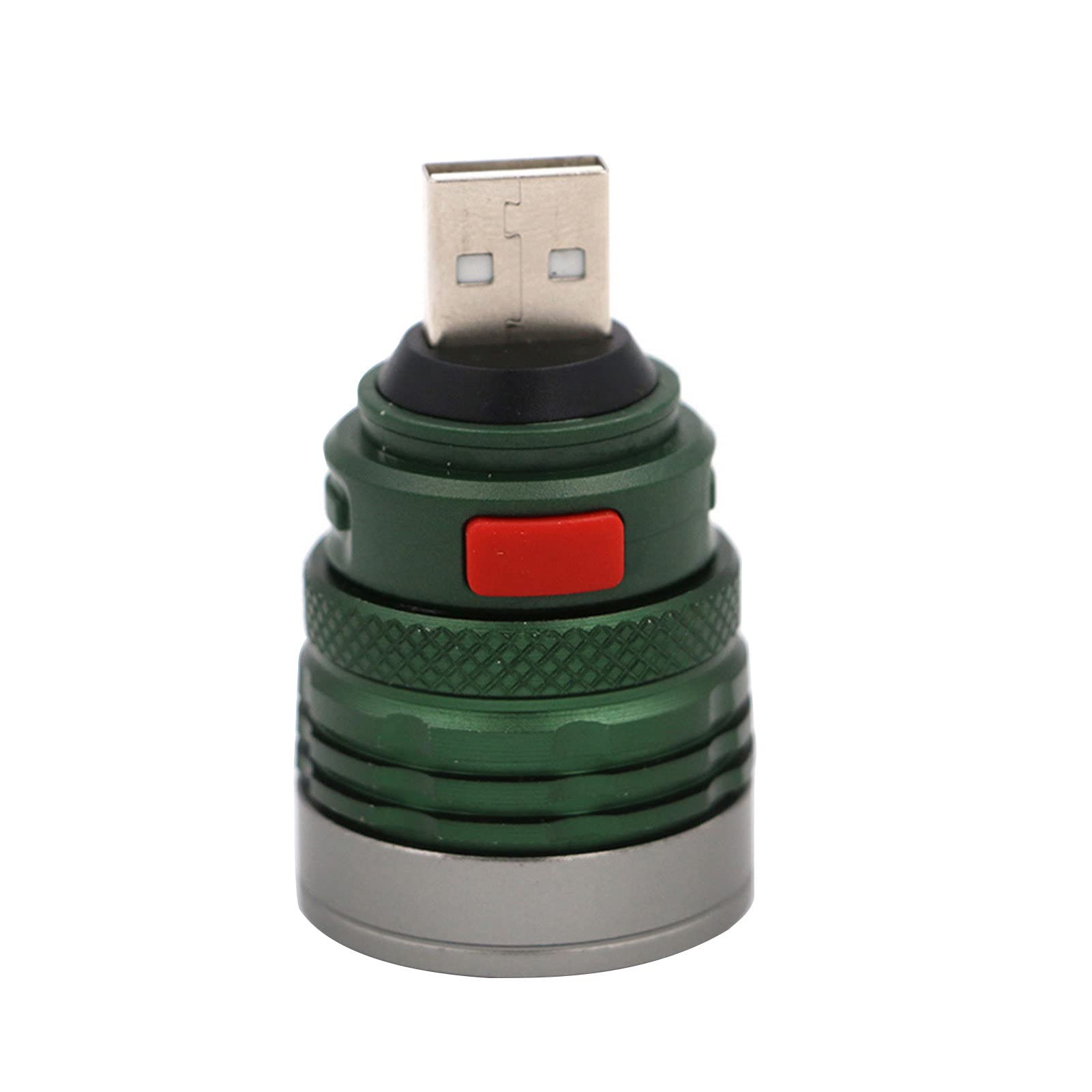 Fuqudun Mini LED Flashlight - Ultra Bright 1000 Lumens, Aluminum Alloy Body, USB Rechargeable, Waterproof & Durable for Camping, Hiking, Emergency Kits, and Outdoor Adventures