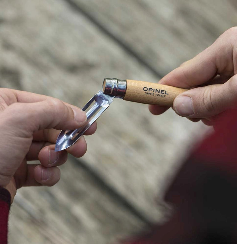 Opinel No.06 Stainless Steel Folding Pocket Knife - Compact & Sharp for Camping, Hiking & Outdoor Adventures