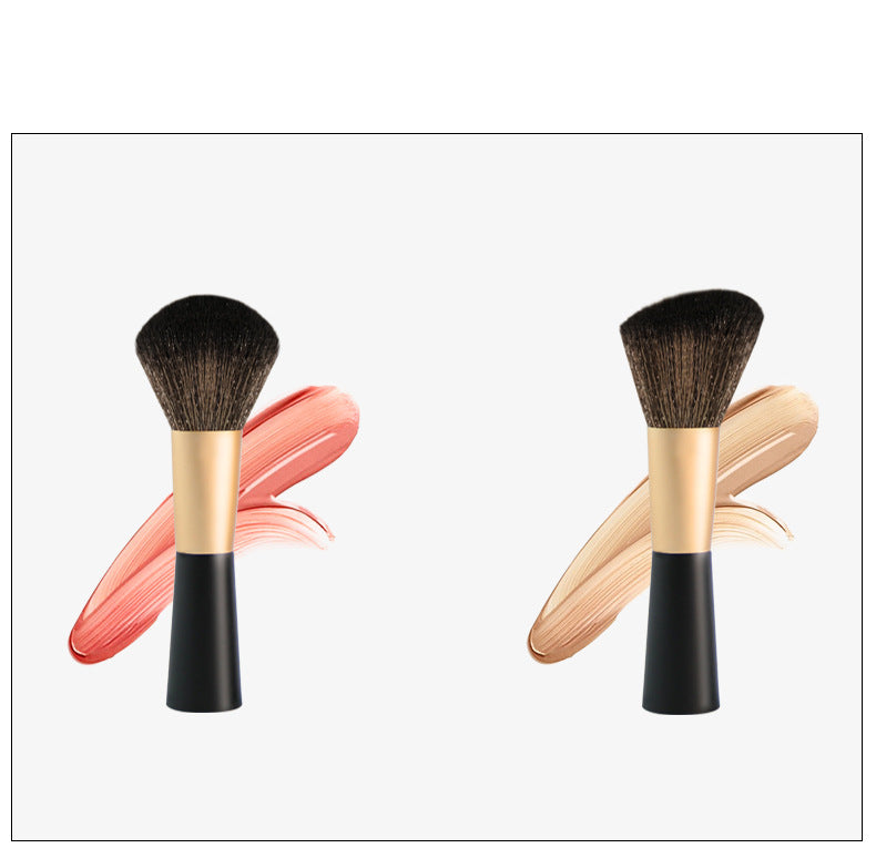 Premium Single Short Handle Makeup Brush for Foundation & Blending - Professional Cosmetic Tool for Flawless Face Makeup Application at Home or Salon