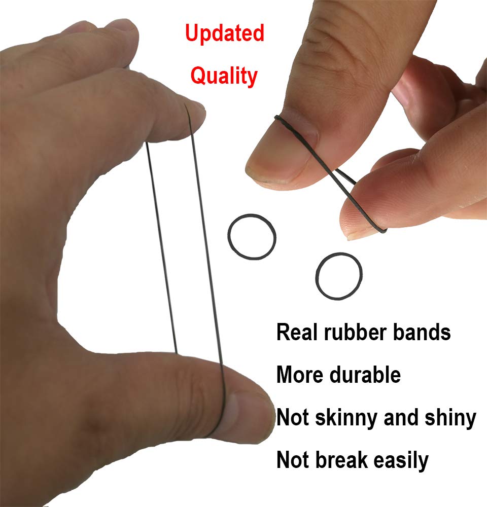 Mini Rubber Bands for Hair - 1000pcs Soft Elastic Hair Ties for Kids Braids, Wedding Hairstyles & DIY Crafts - Premium Tiny Black Rubber Bands for Hair Styling, Dental Flossing & Office Organization