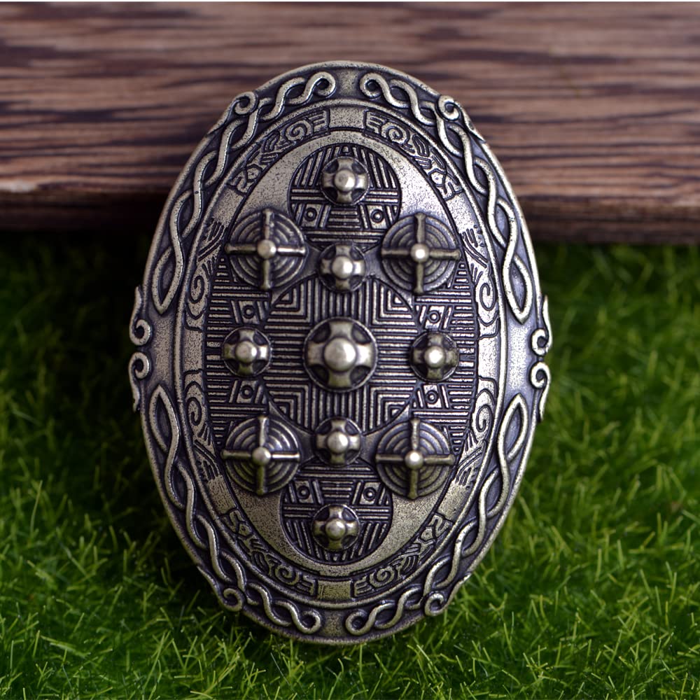 Viking Turtle Brooch for Men - Norse Talisman Jewelry, Viking Accessories, Unique Gift for Men - Perfect for Viking Costumes, Historical Reenactments & Norse Themed Events