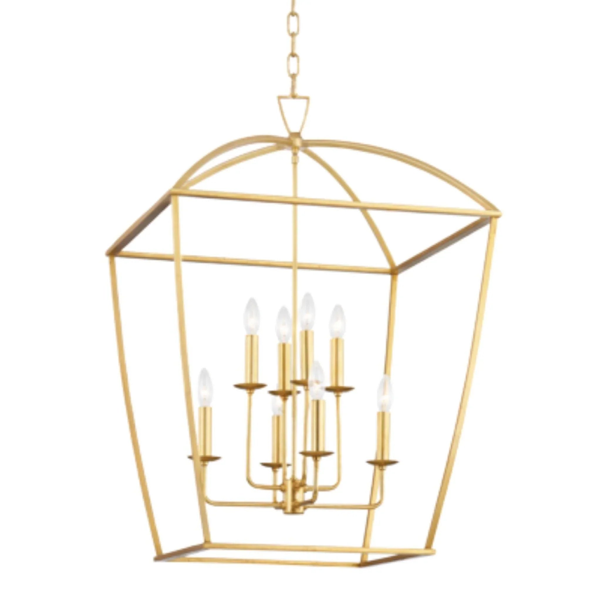 Bryant Candelabra Lantern Chandelier - 3 Finishes (Oil-Rubbed Bronze, Brushed Nickel, Antique Brass) | Vintage Style Ceiling Light Fixture for Dining Room, Foyer & Bedroom